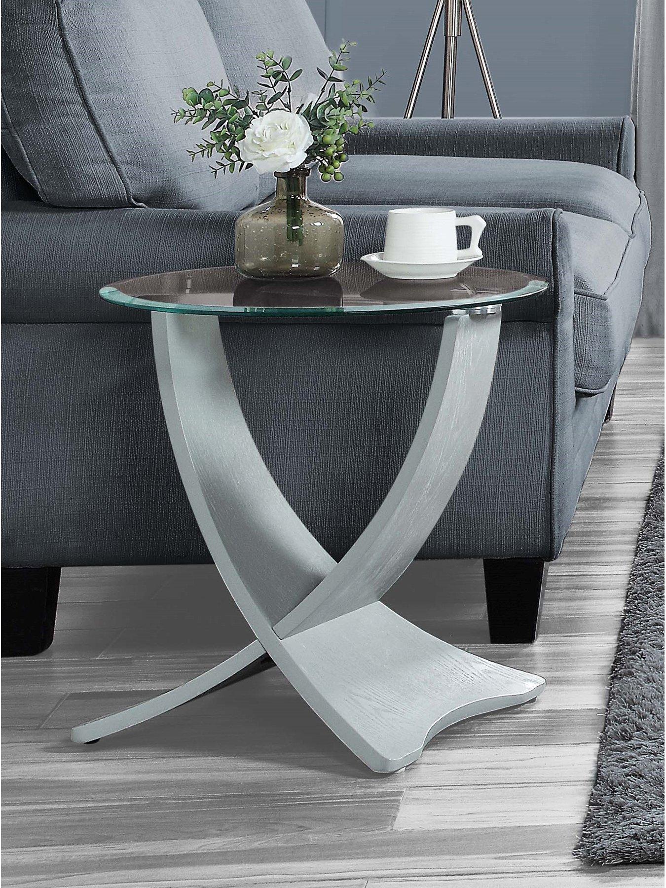 jual-siena-glass-side-tablenbsp--real-wood-veneer