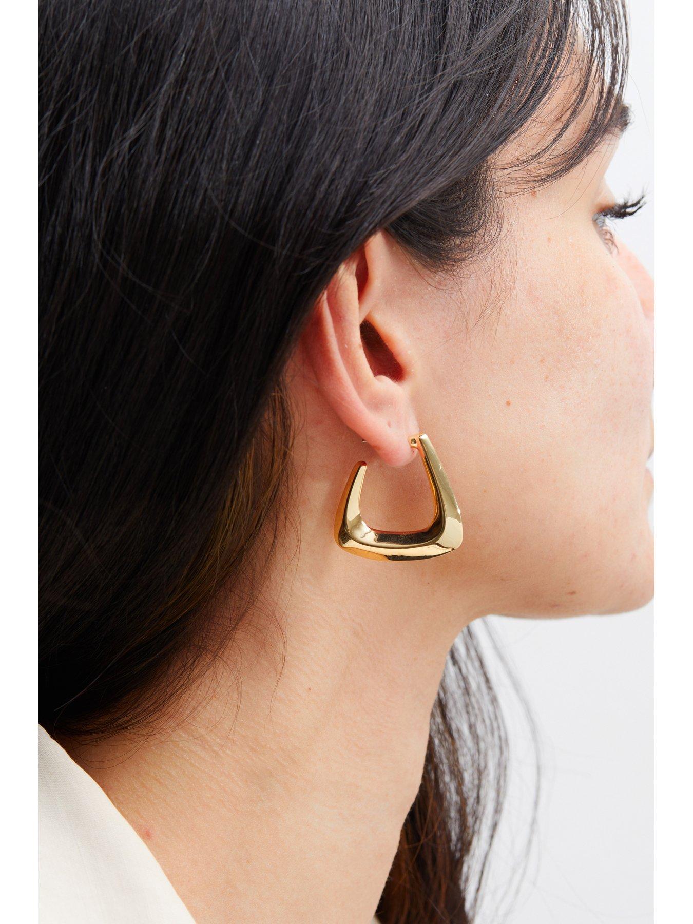 jon-richard-jon-richard-gold-plated-angular-polished-hoop-earringsstillFront