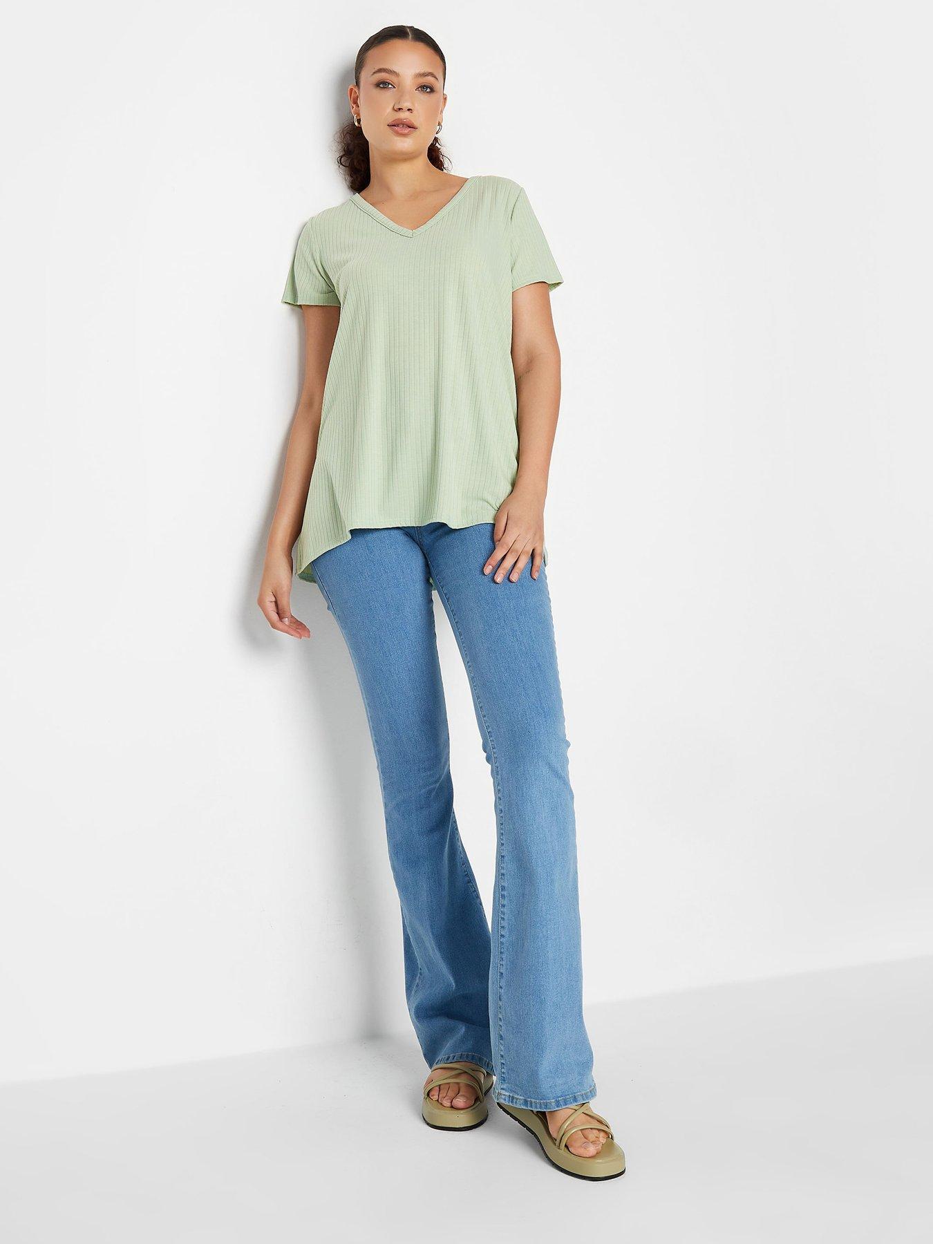 long-tall-sally-long-tall-sally-sage-rib-v-neck-swing-topback