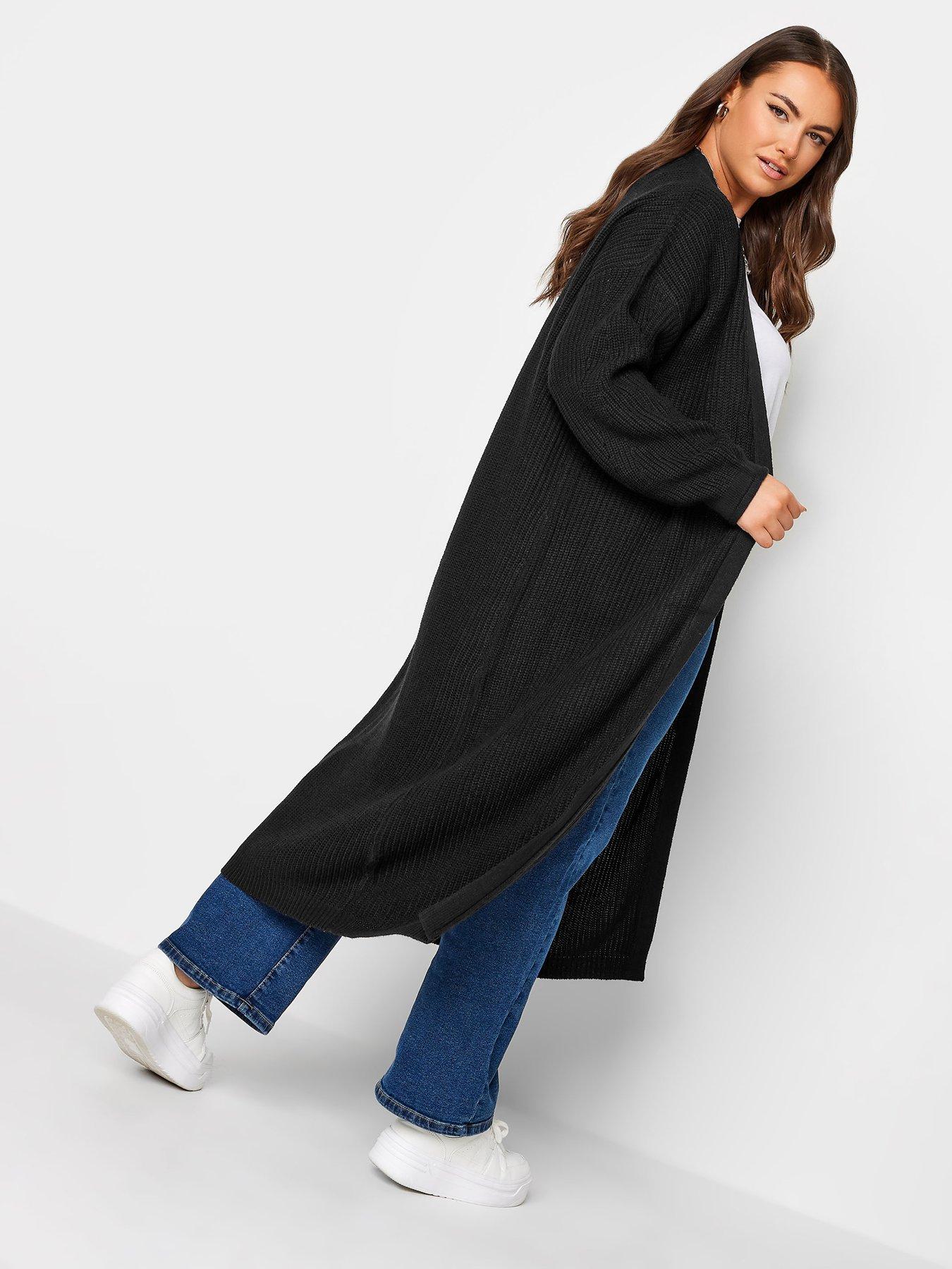 yours-opp-cardigan-maxi-length-blackstillFront