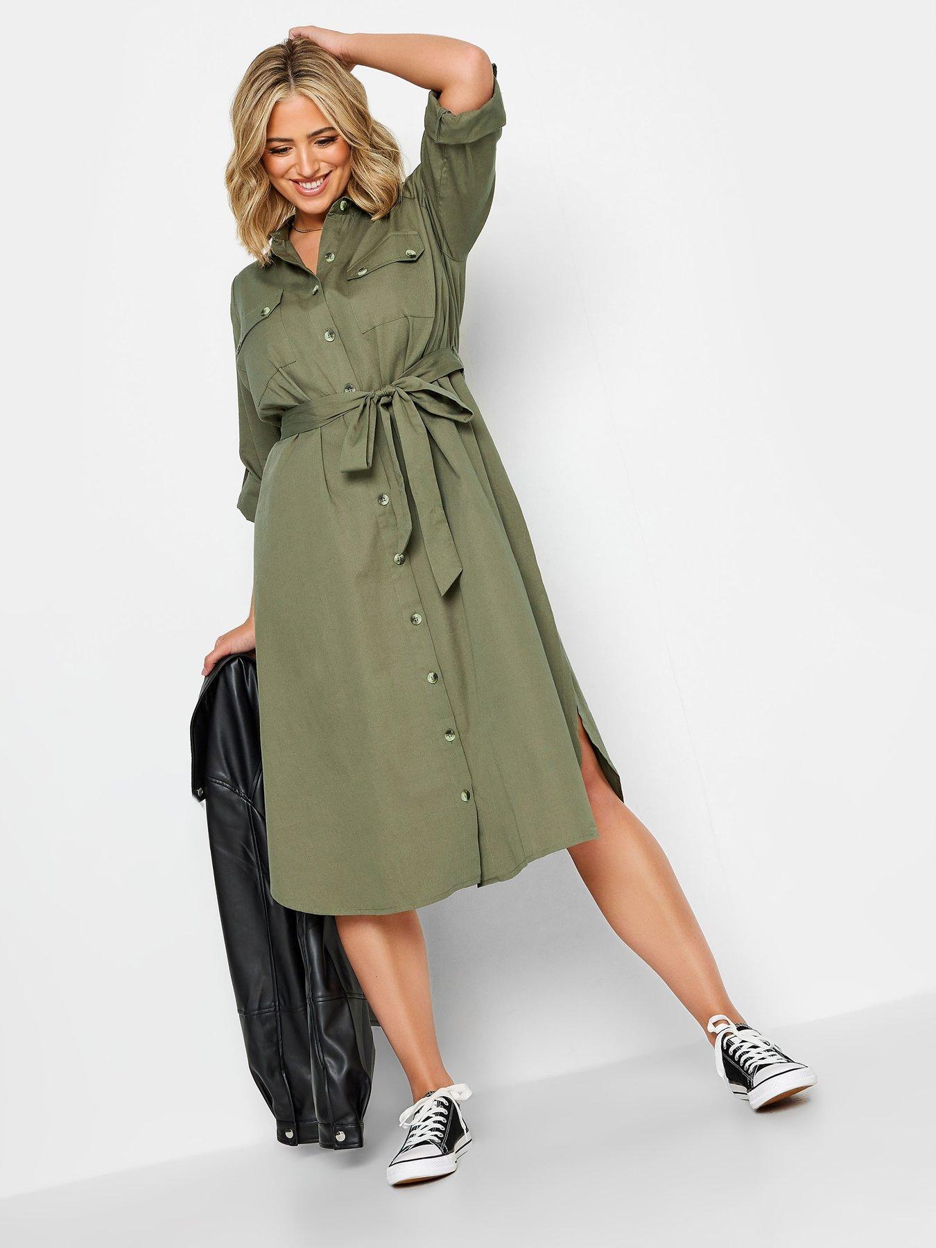 yours-yours-utility-shirt-dress-khakiback