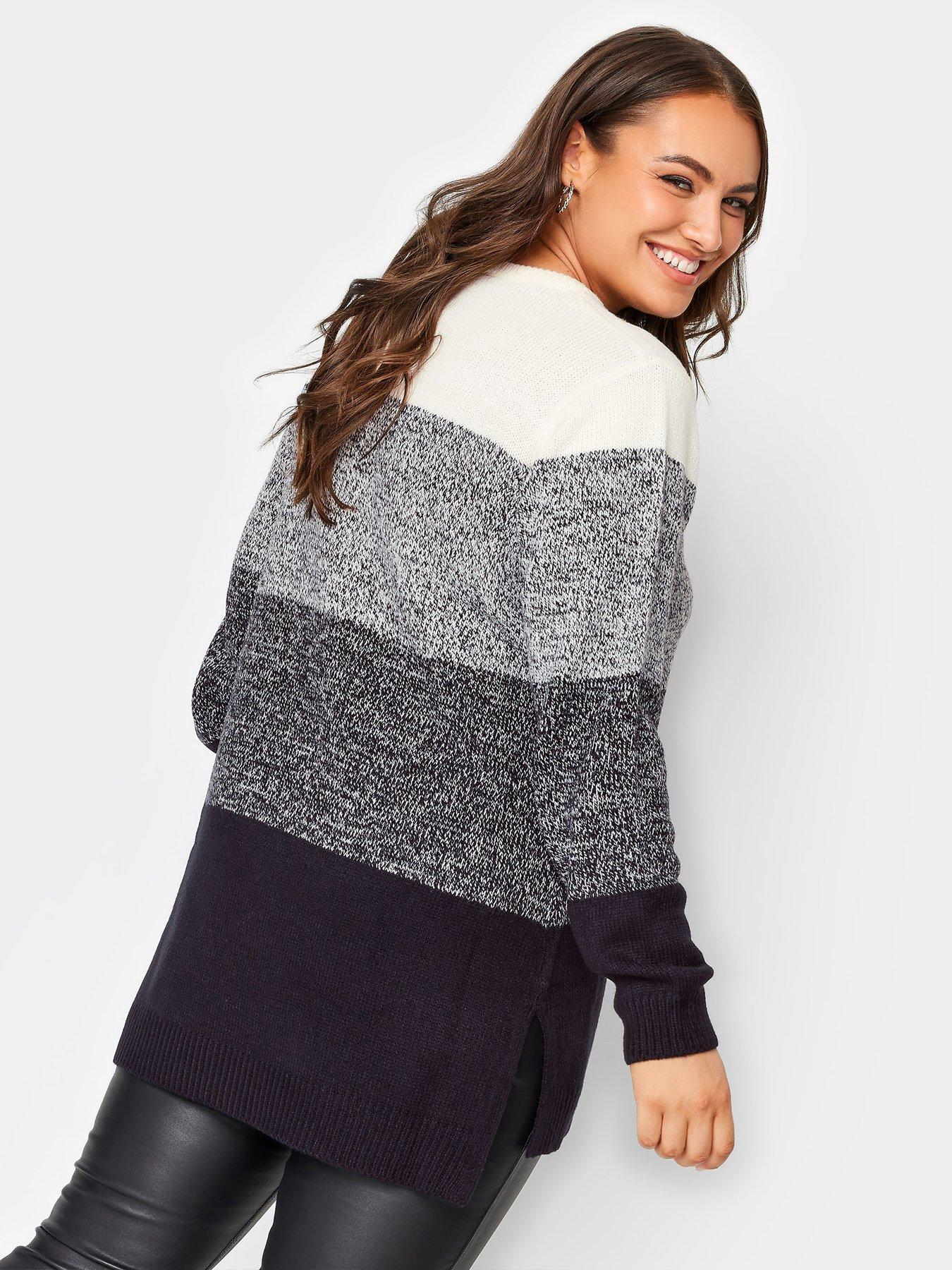 Image 2 of 4 of Yours Yours Colourblock Jumper