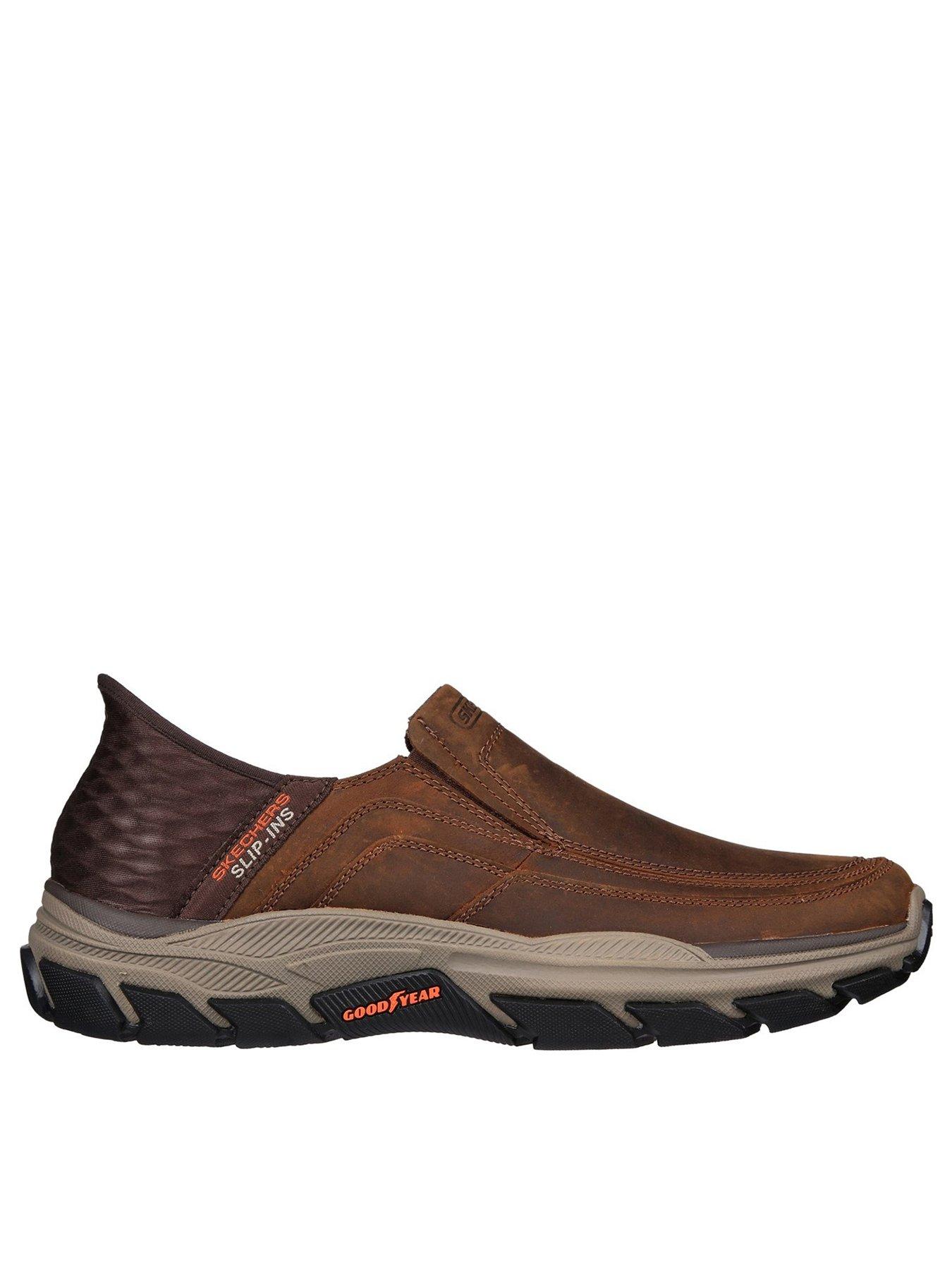 Mens slip hotsell on grey skechers