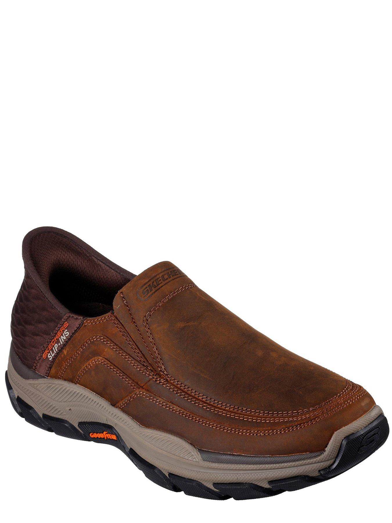 skechers-respected-elgin-slip-on-trainer-brownstillFront