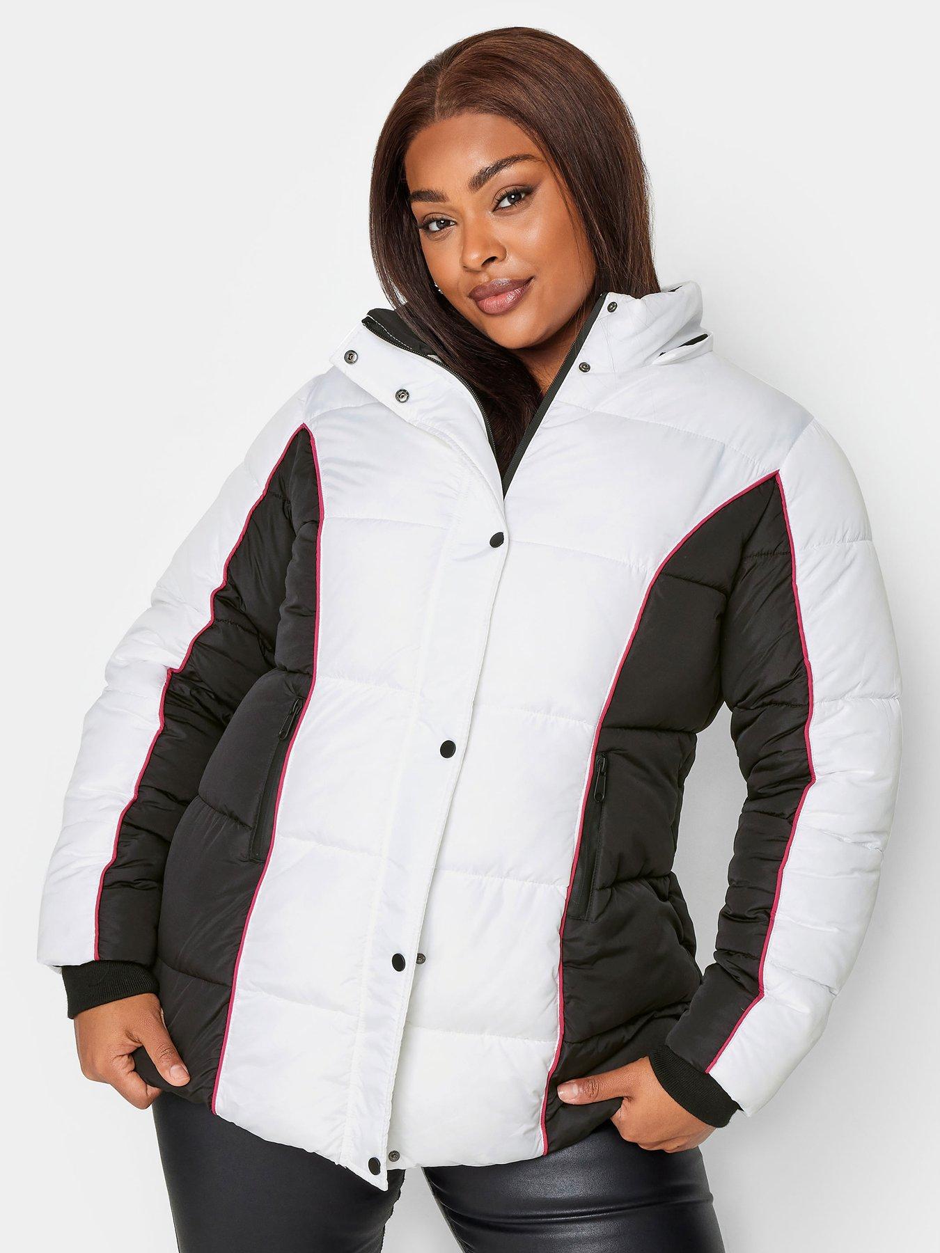 Yours Colourblock Padded Jacket - Pink