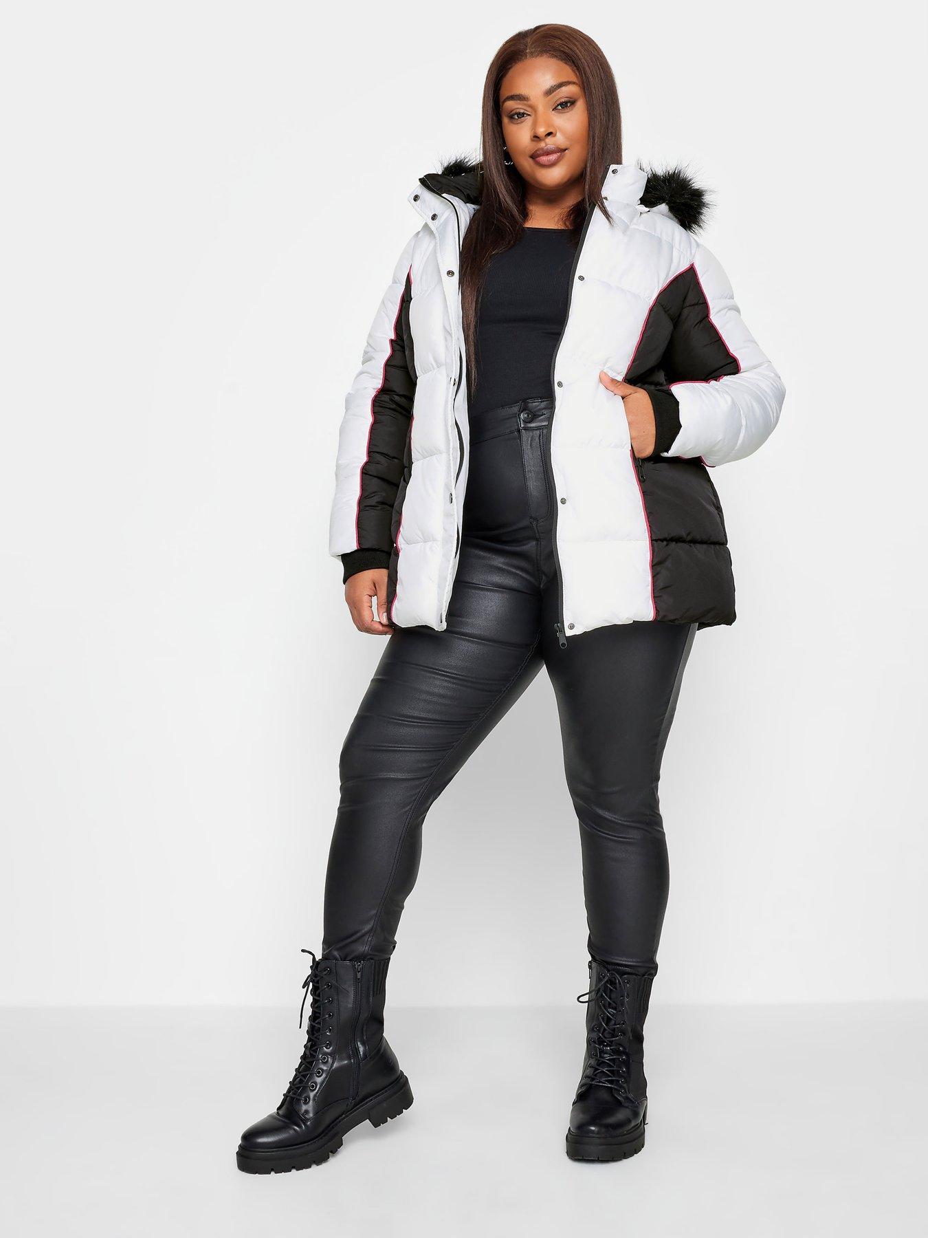 yours-colourblock-padded-jacketnbsp-nbspmonoback