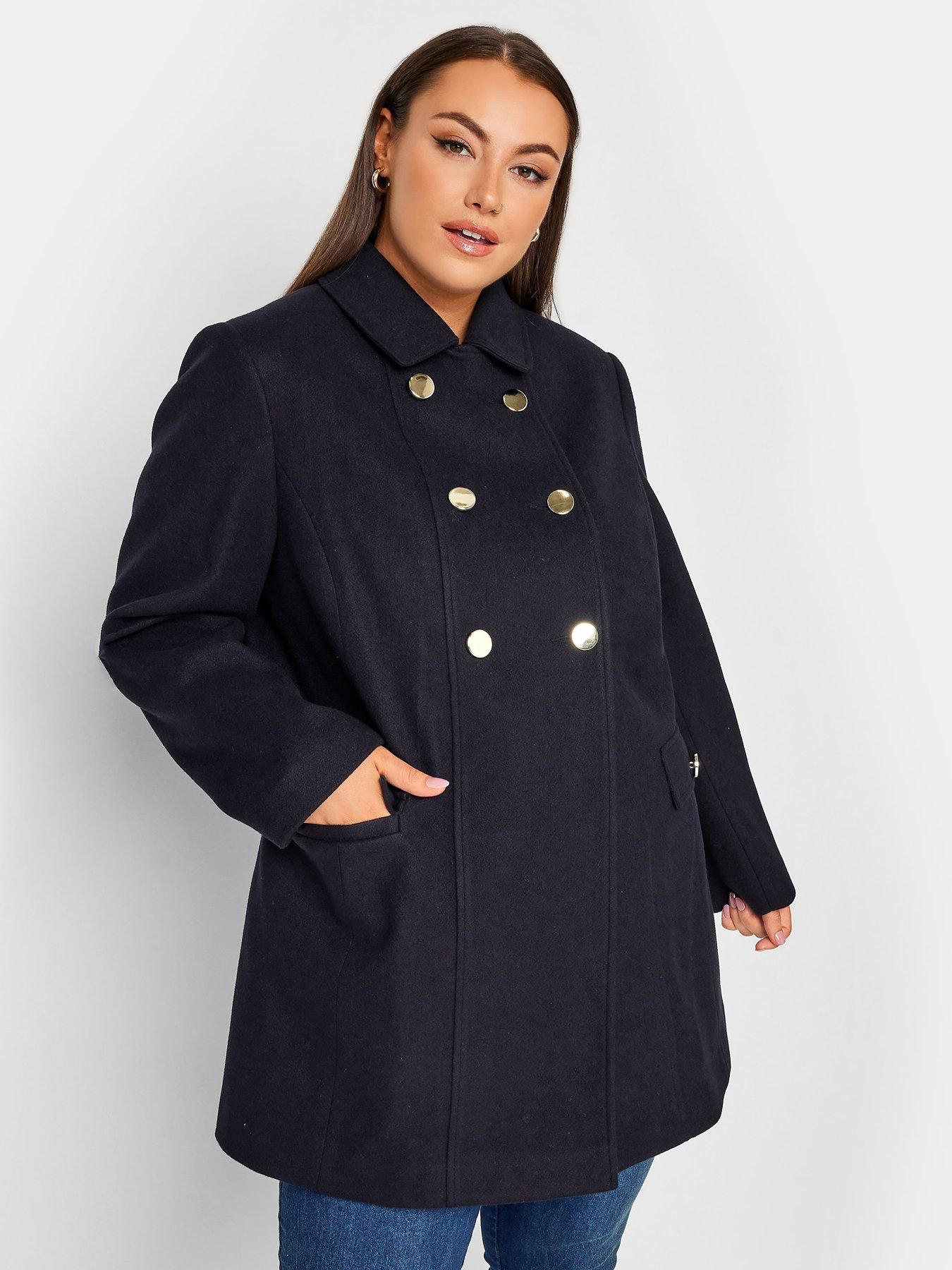 yours-yours-collared-peacoat-navy