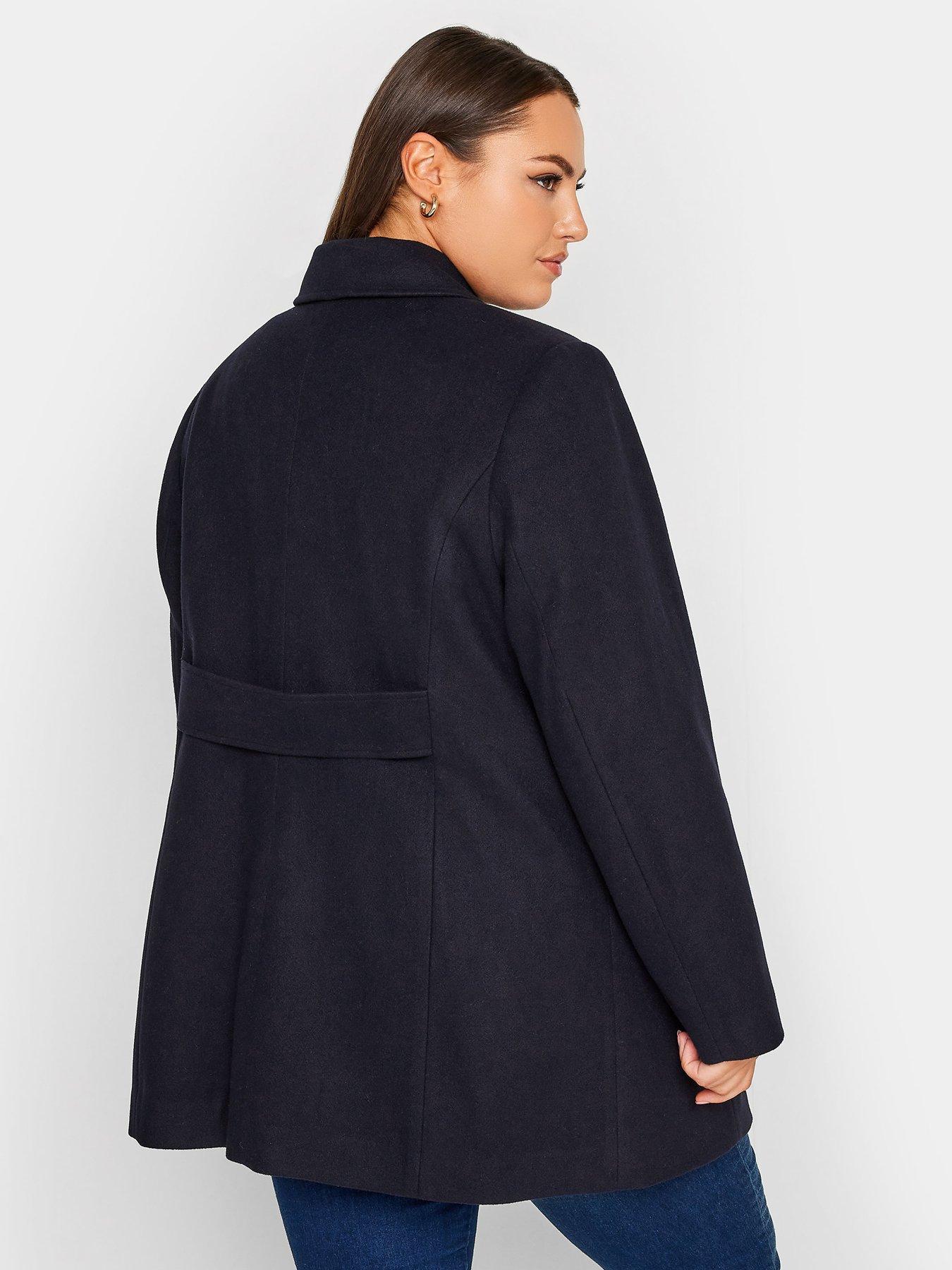 yours-yours-collared-peacoat-navystillFront