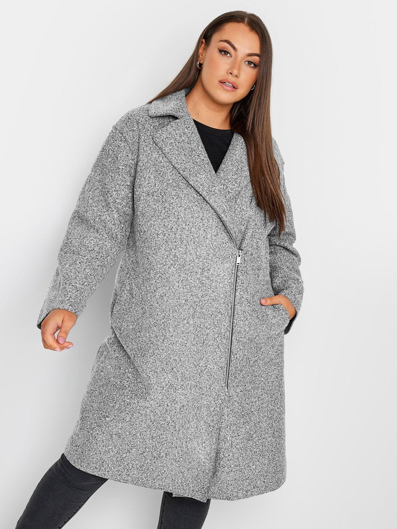 yours-yours-boucle-biker-coat-grey