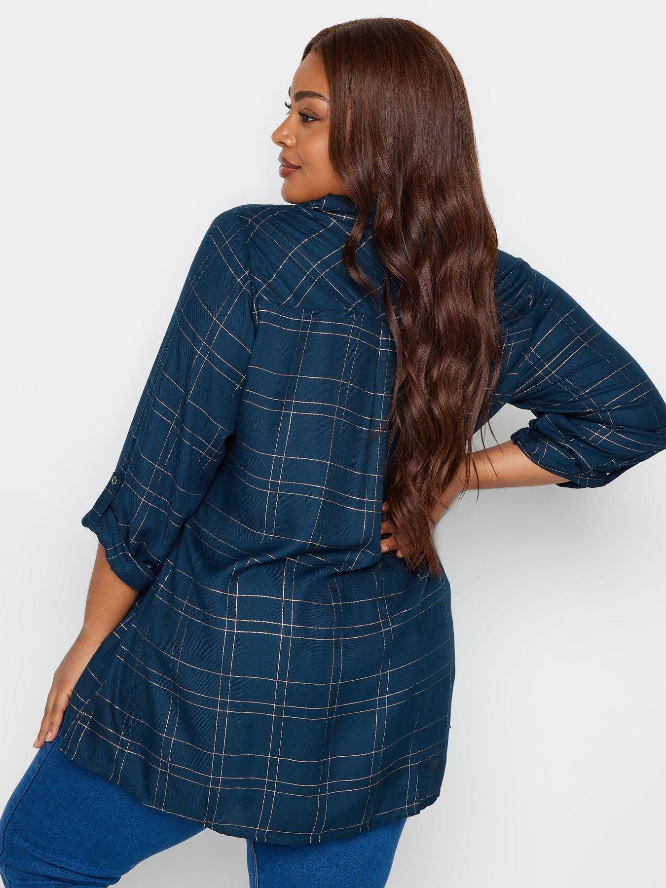 yours-yours-viscose-overhead-check-shirt-navy-checkstillFront