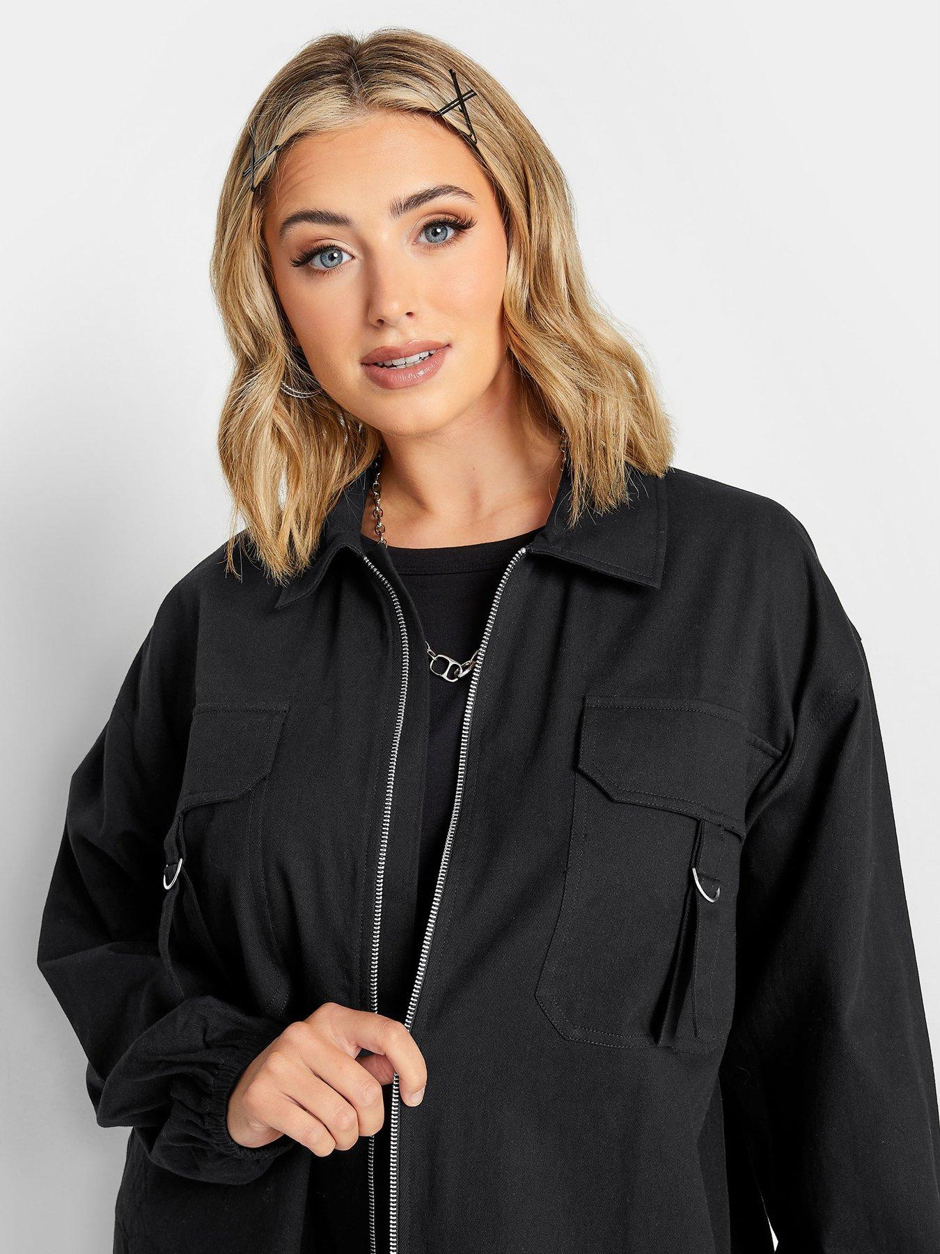 yours-utility-bomber-jacketnbsp-nbspblackoutfit