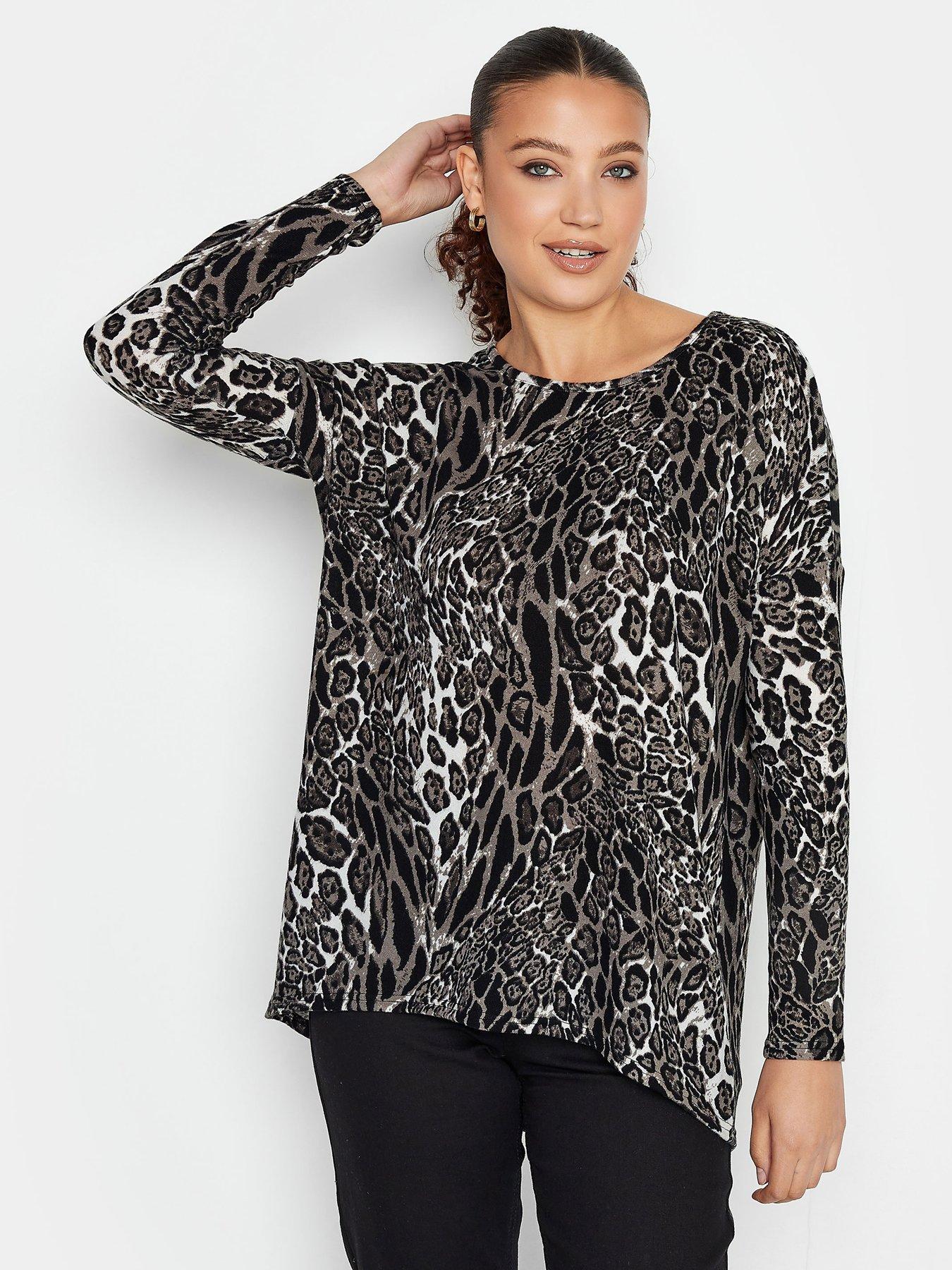 long-tall-sally-long-tall-sally-animal-print-long-sleeve-topoutfit