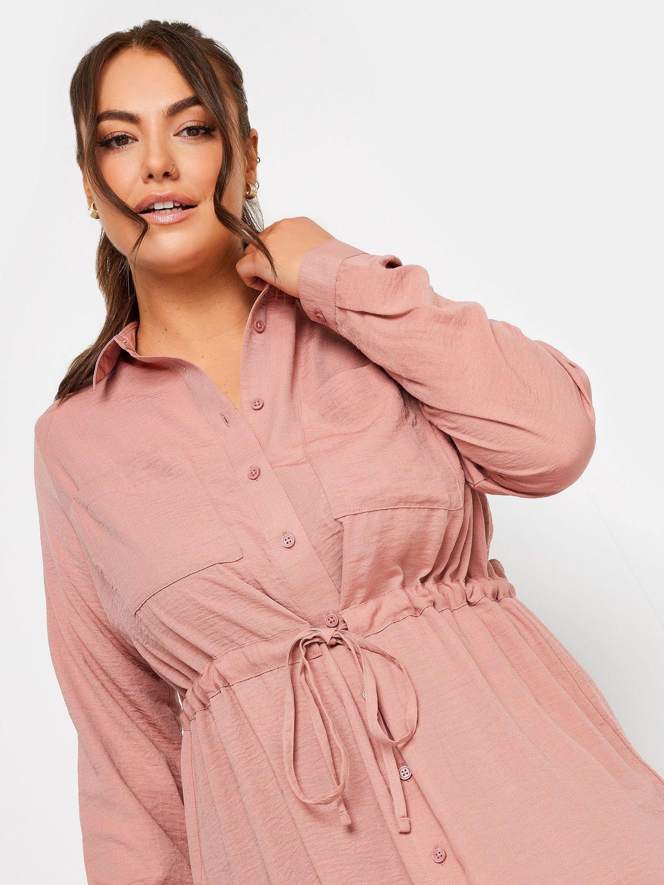 Image 4 of 4 of Yours Yours Utility Tunic Rose Pink