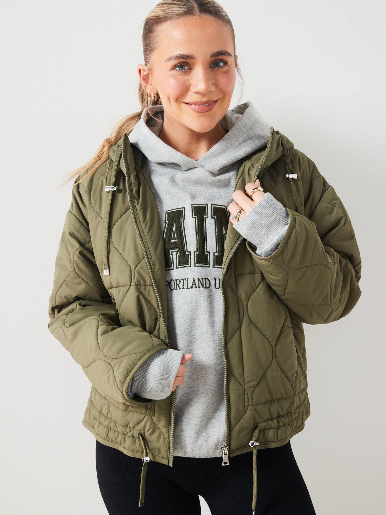 Ladies short hot sale puffa jackets