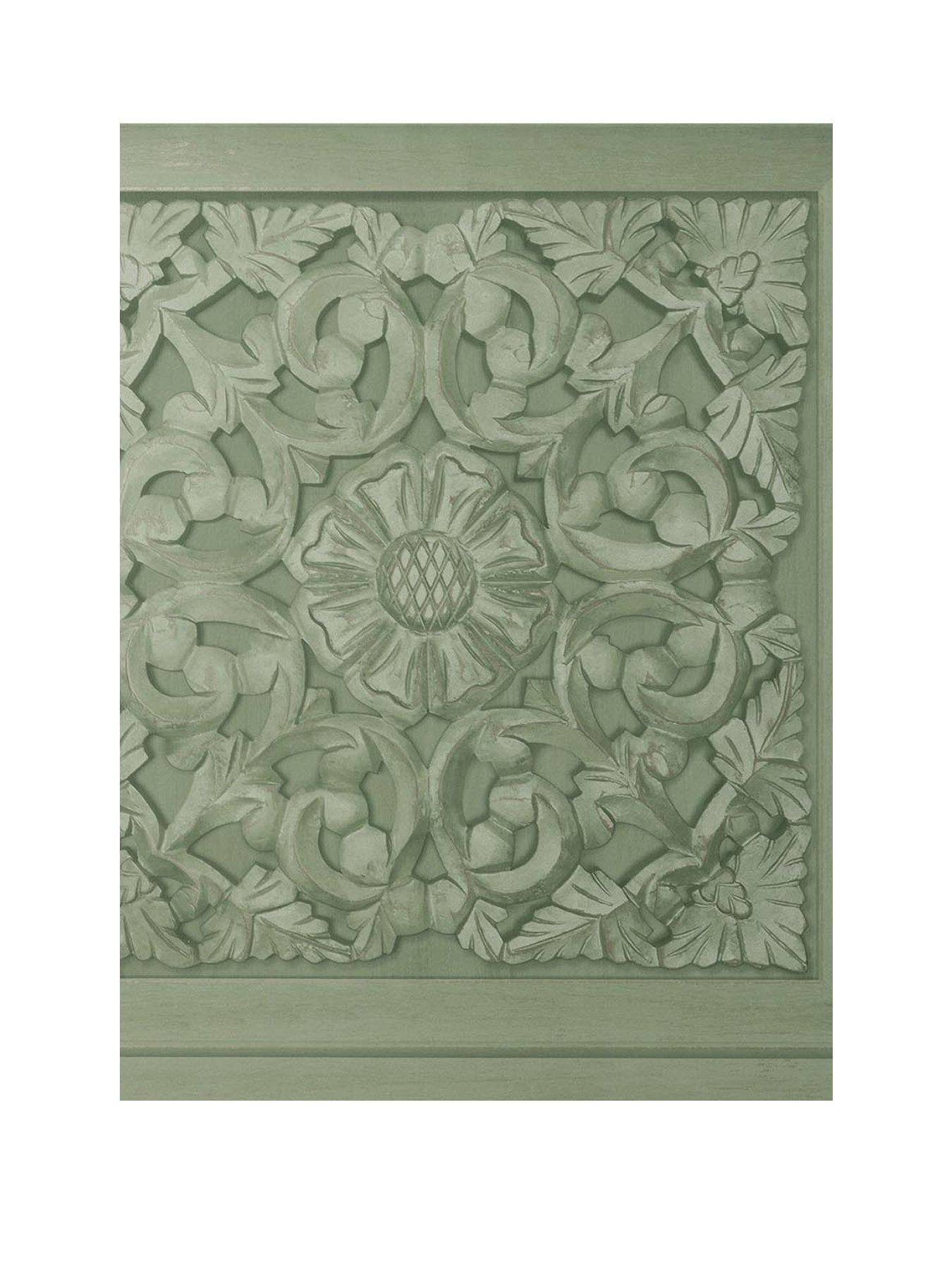 fine-decor-carved-panel-wallpaper-sagestillFront