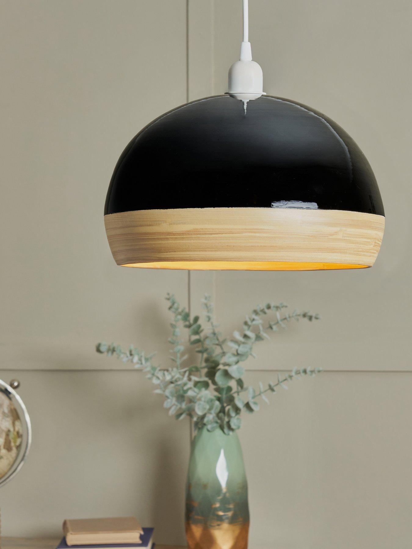 very-home-bamboo-spun-easy-fit-shade-in-blackfront