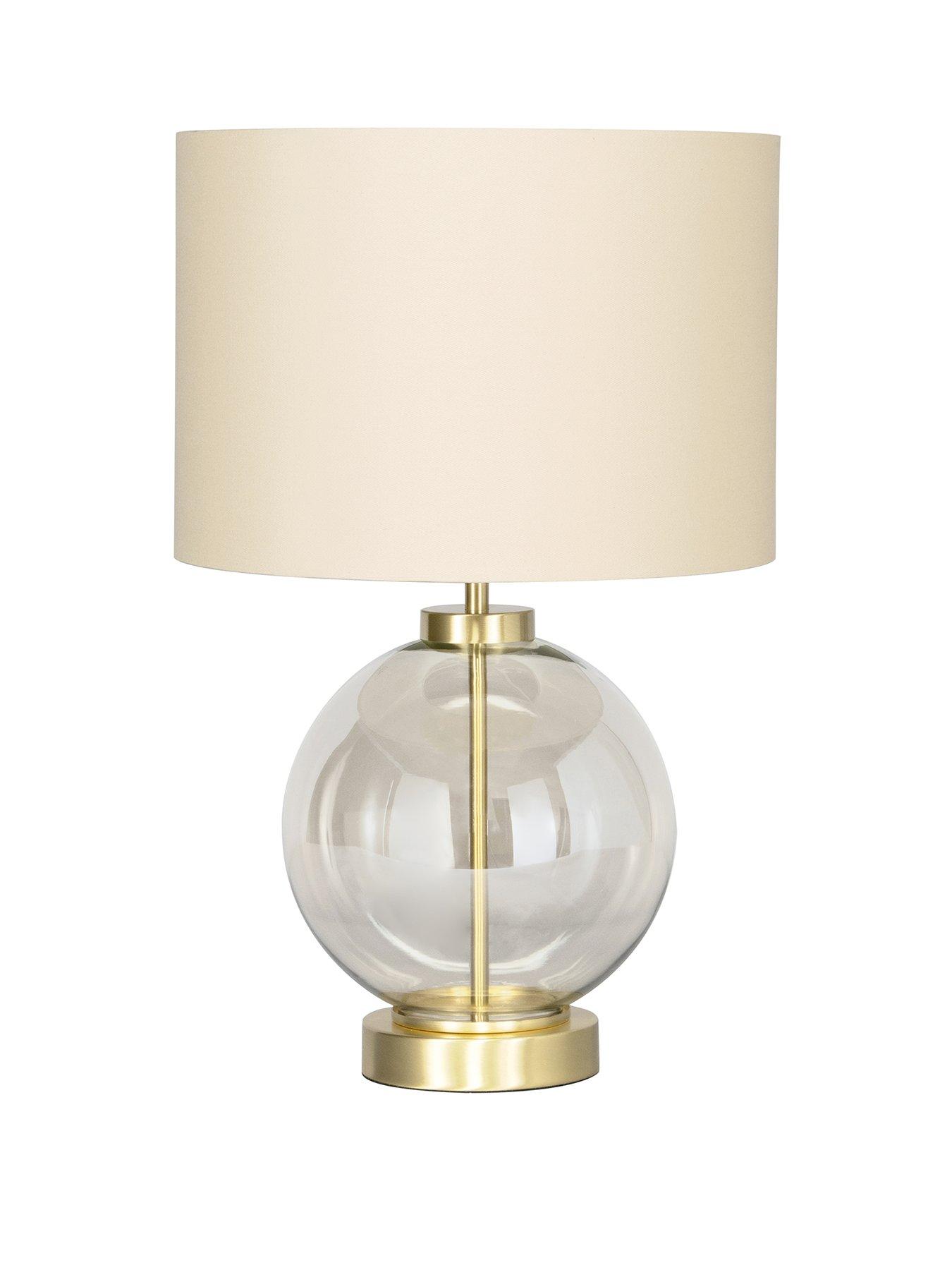 Image 1 of 4 of BHS Mini Metro Table Lamp -&nbsp;Satin Brass/Champagne