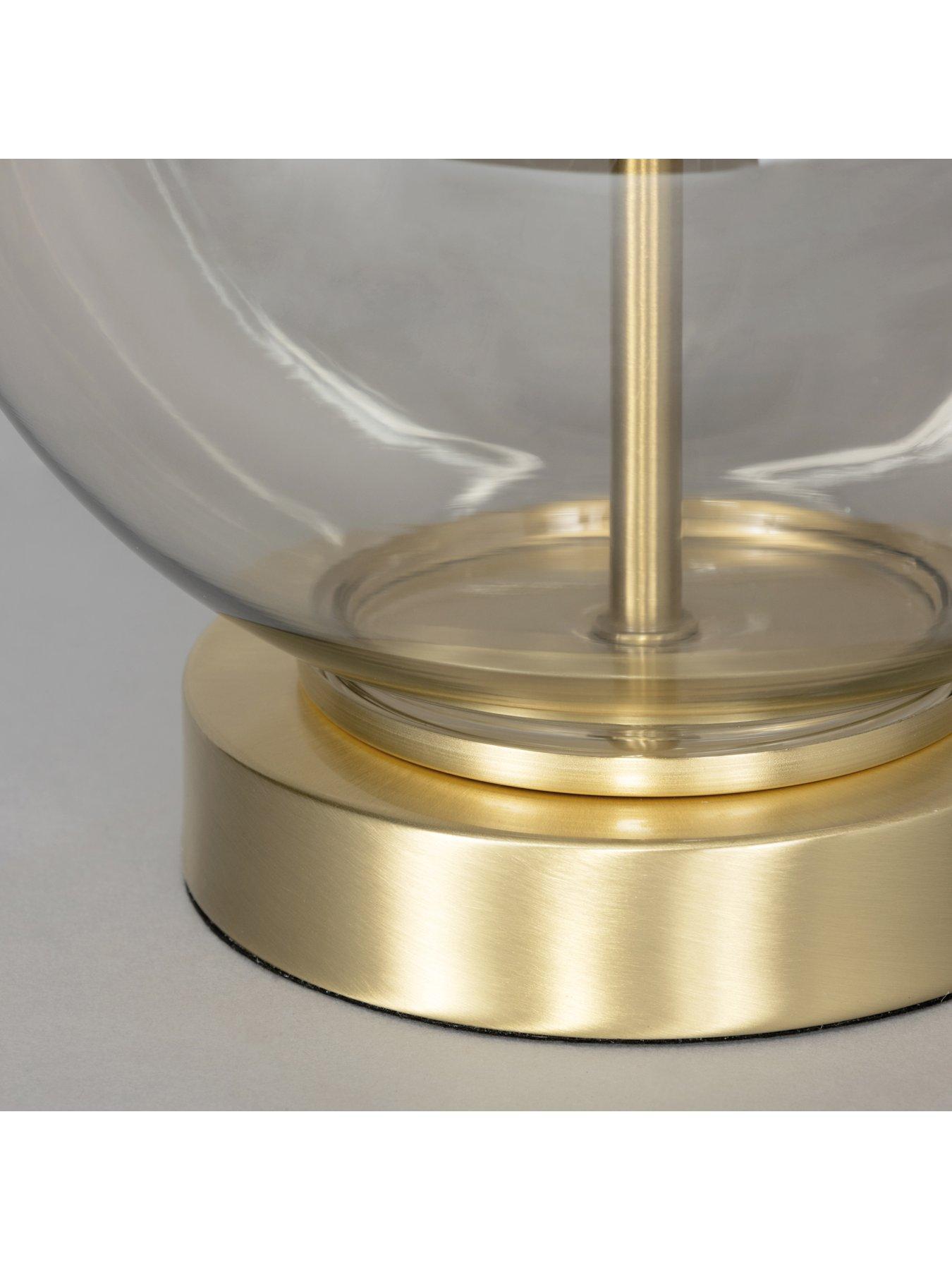 Image 4 of 4 of BHS Mini Metro Table Lamp -&nbsp;Satin Brass/Champagne