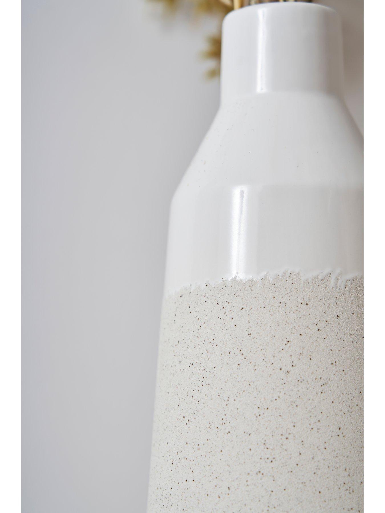 very-home-white-vase-with-speckled-finishback