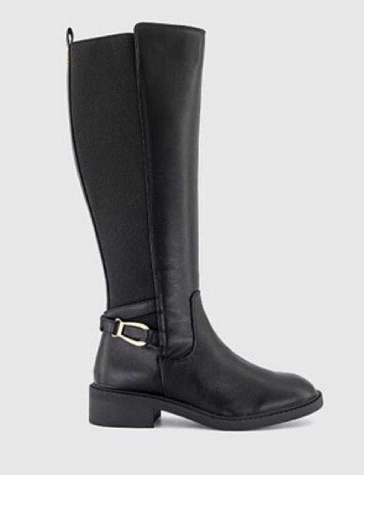 Wide fit knee hot sale high boots ireland