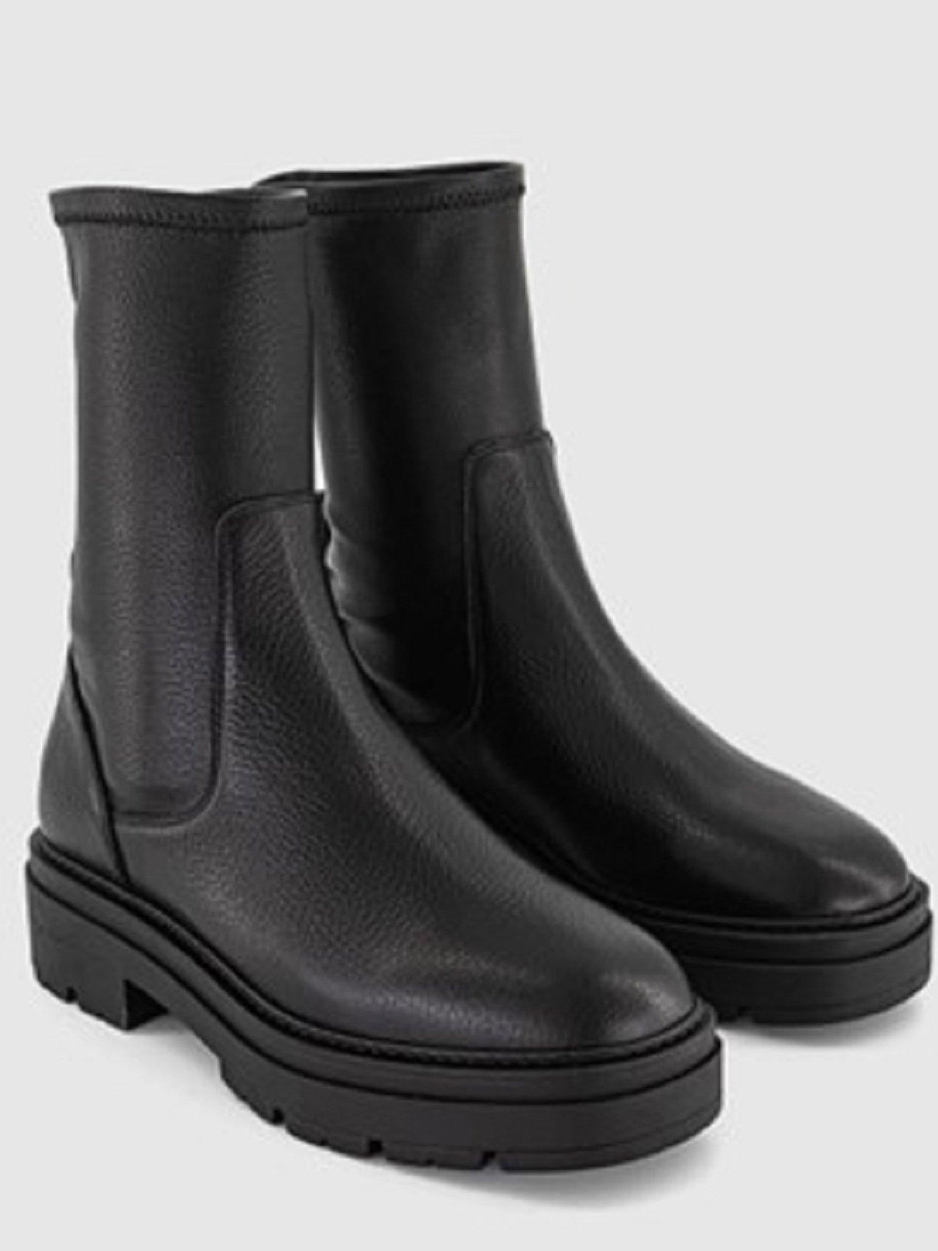 Office black outlet sock boots