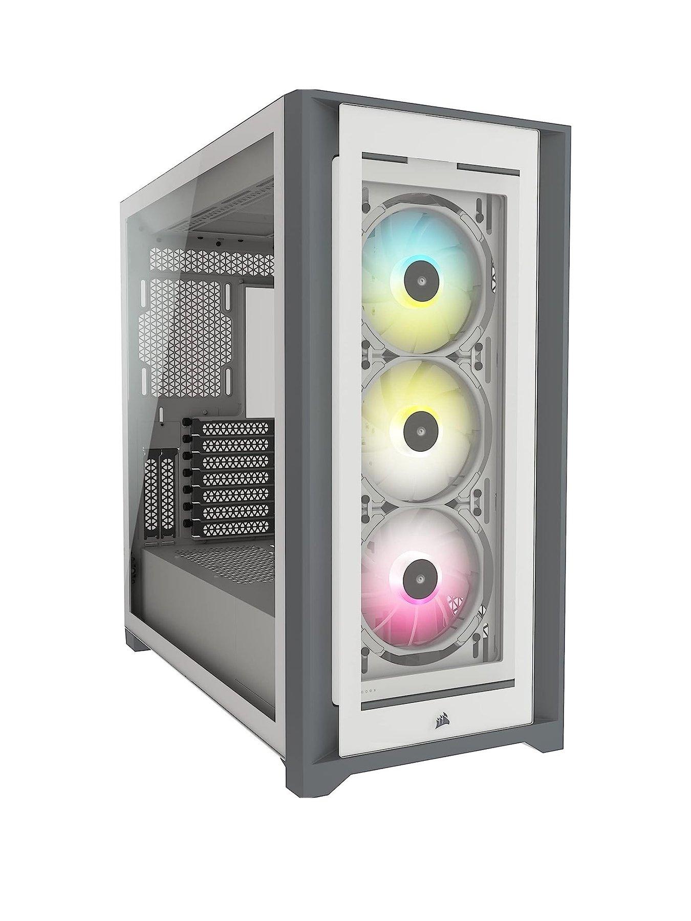 corsair-icue-5000x-rgb-tempered-glass-mid-tower-smart-case-whitefront