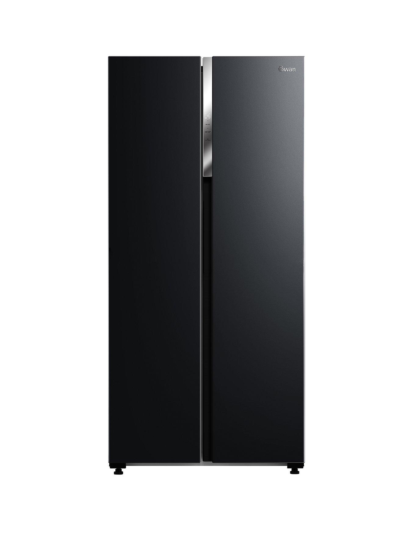Image 1 of 7 of Swan SWAN SR750100B 84cm Wide, Total No Frost, American-Style Freestanding Fridge Freezer - Black