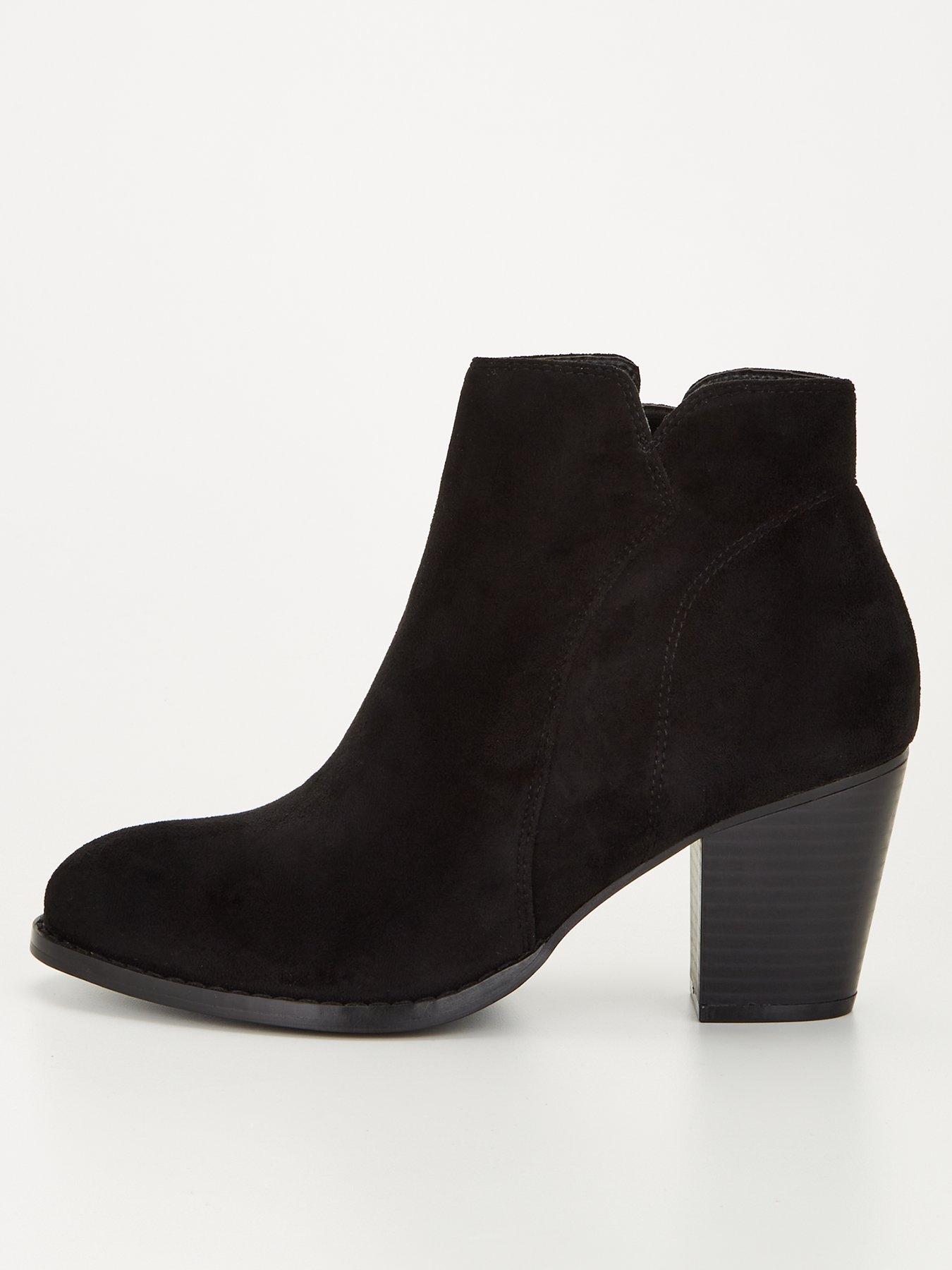 3 inch outlet black ankle boots