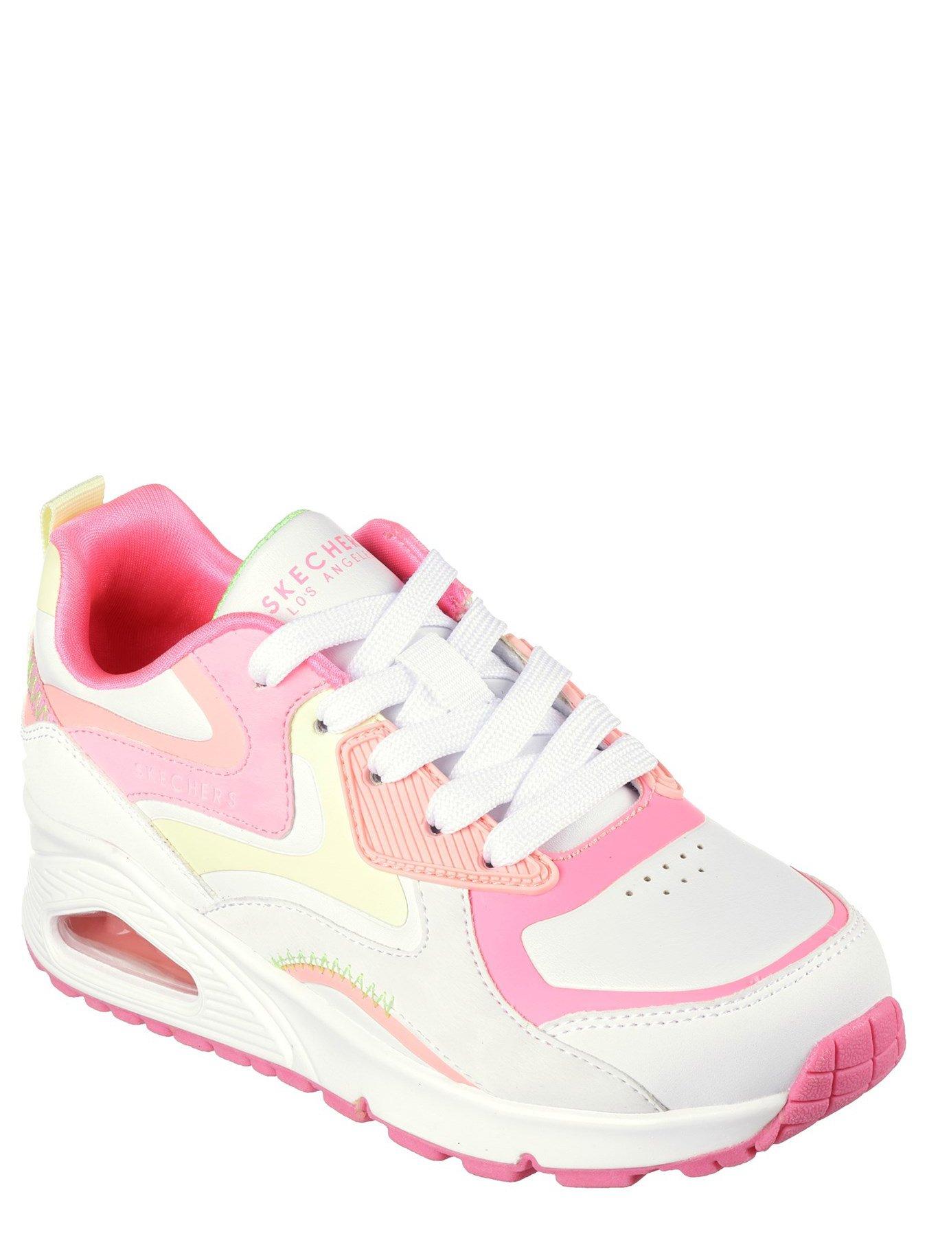 Image 2 of 5 of Skechers Uno Gen1 Colour Block Trainer - White