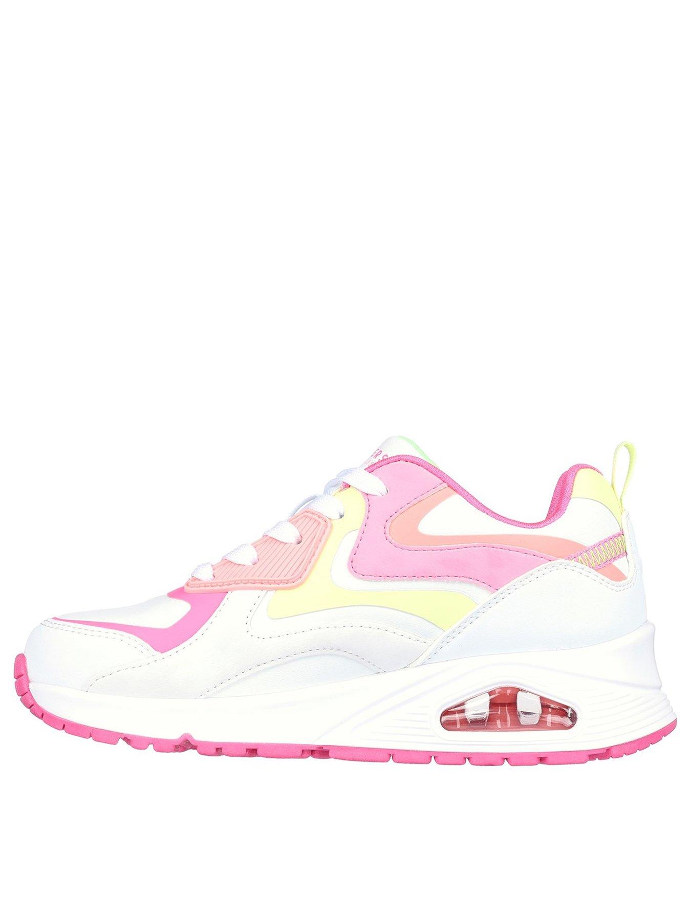 Image 3 of 5 of Skechers Uno Gen1 Colour Block Trainer - White