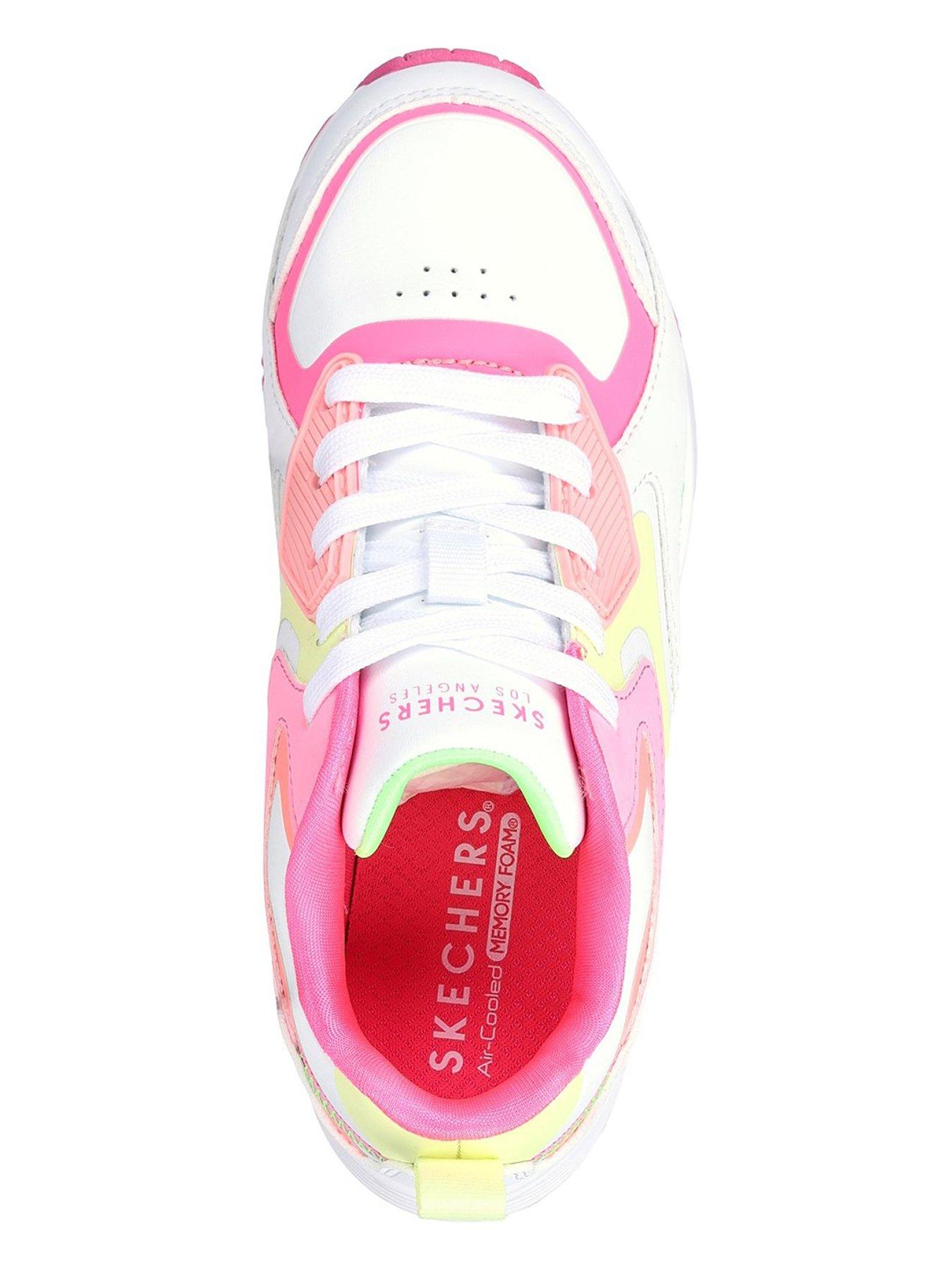 Image 4 of 5 of Skechers Uno Gen1 Colour Block Trainer - White