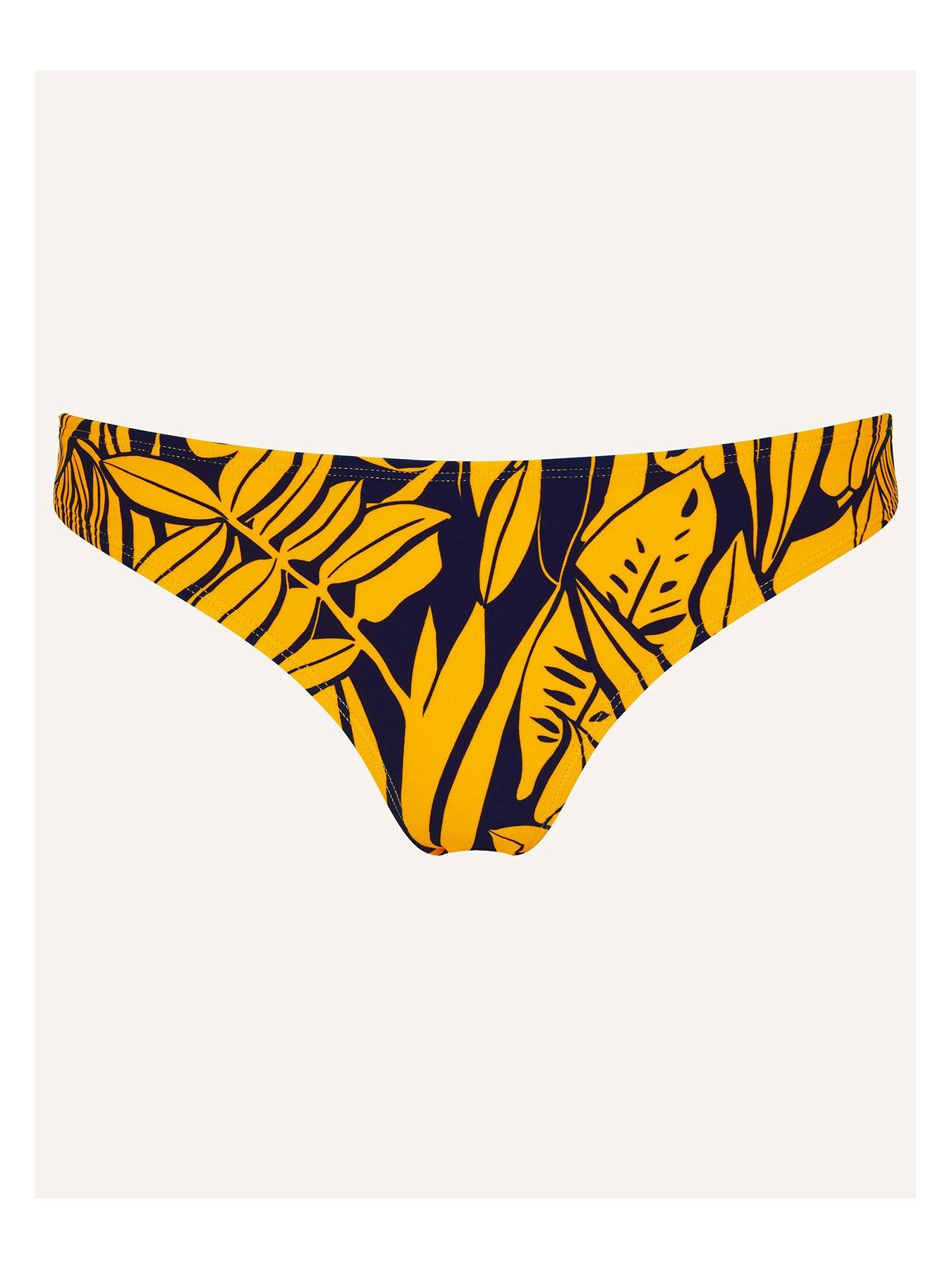 Image 4 of 4 of Accessorize Palm Print Bikini Bottoms