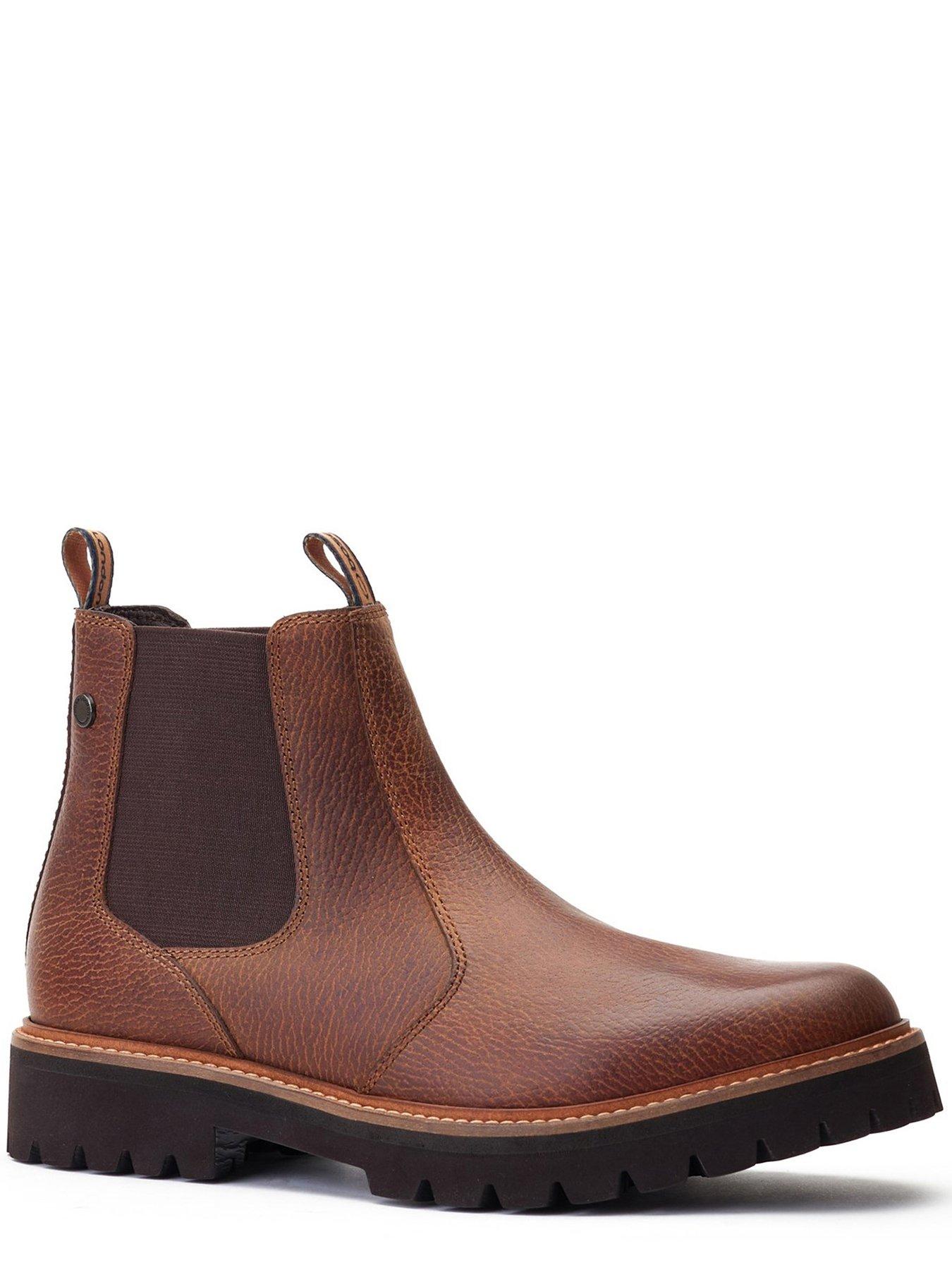 Mens light on sale brown chelsea boots