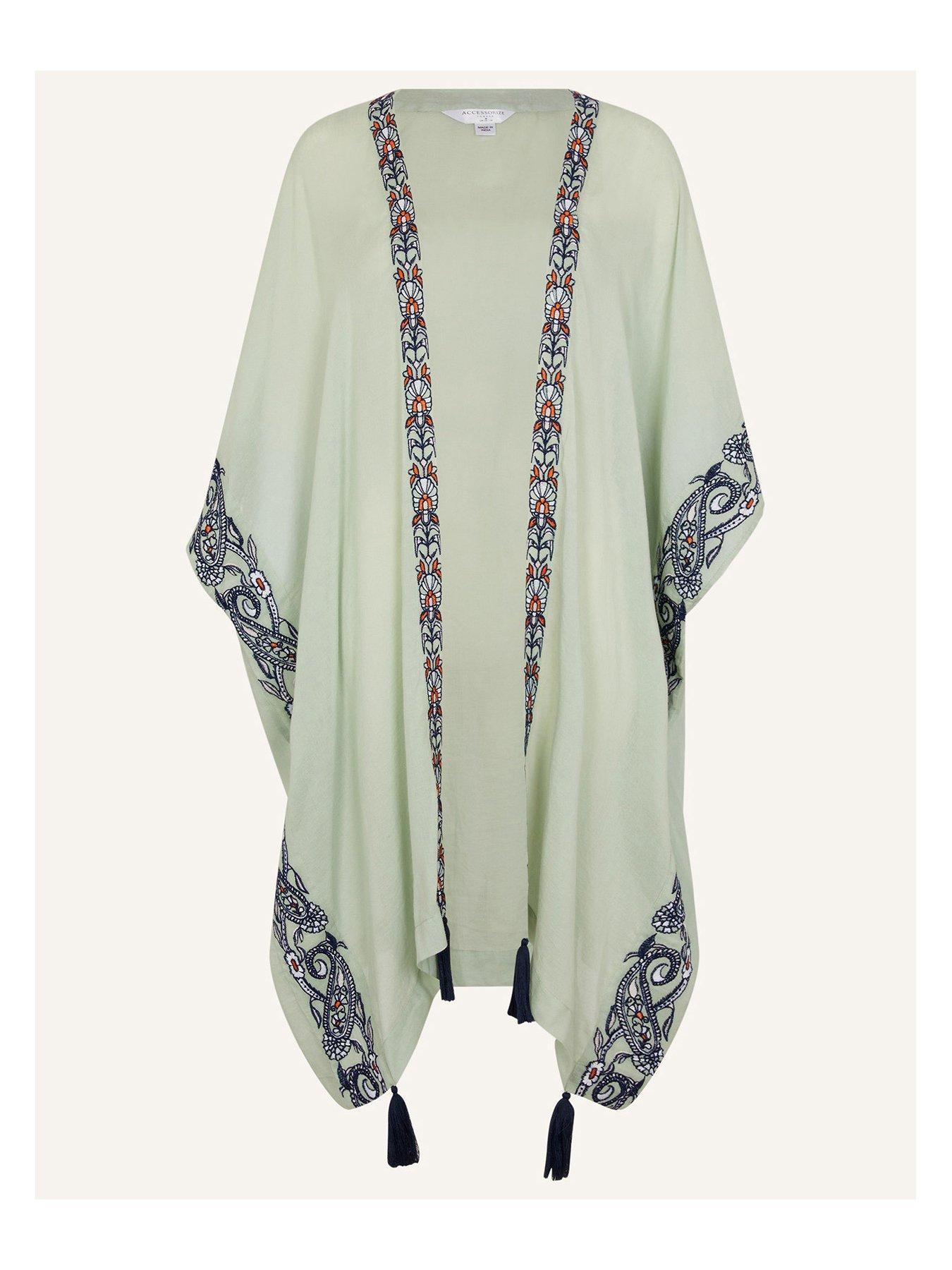 accessorize-shell-embroidered-tassel-trim-kimono-light-greenback