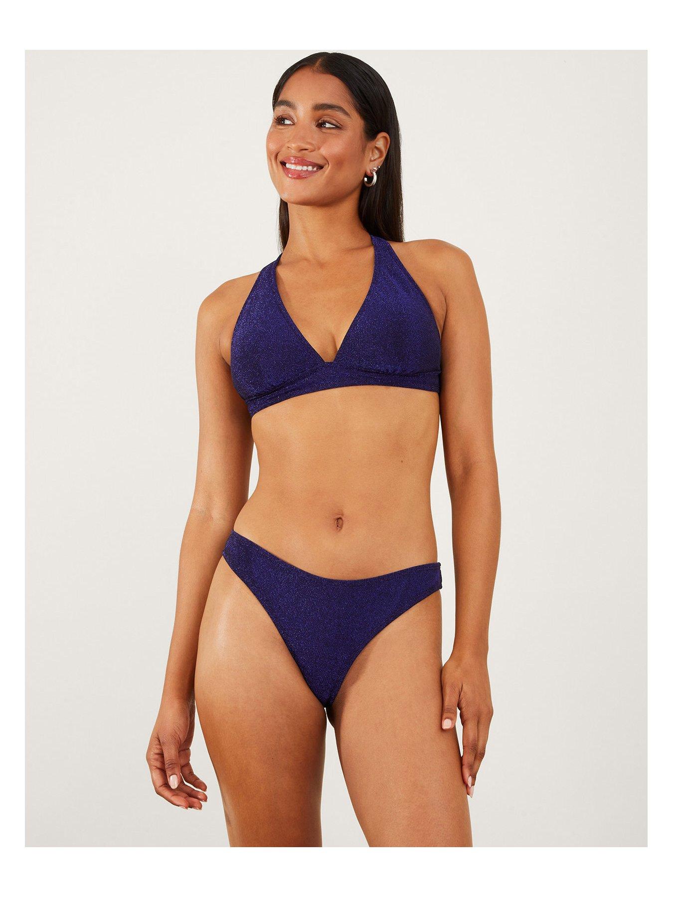 Navy cheap bikini top