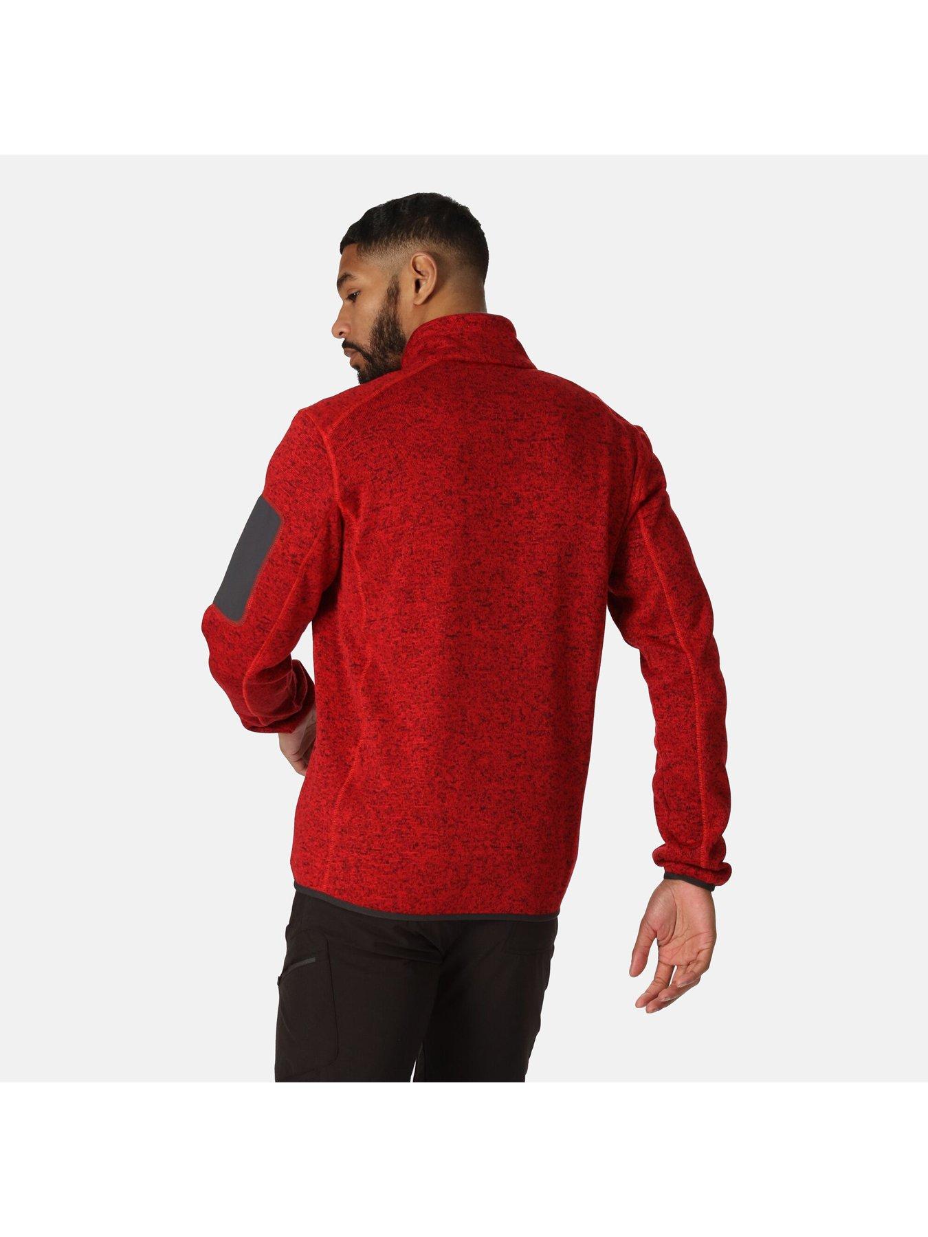 Mens red fleece clearance jacket