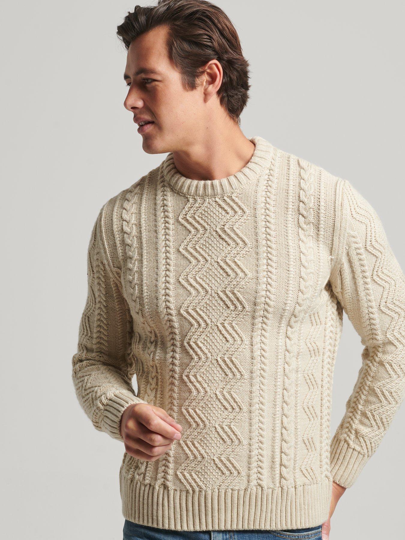 MARC JACOBS cream cable knit outlets zip up cardigan