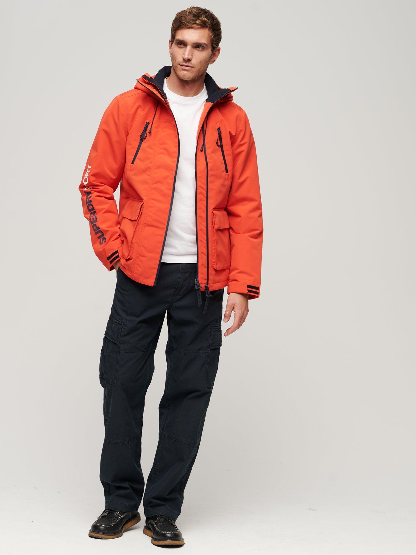 Mens orange shop windbreaker jacket