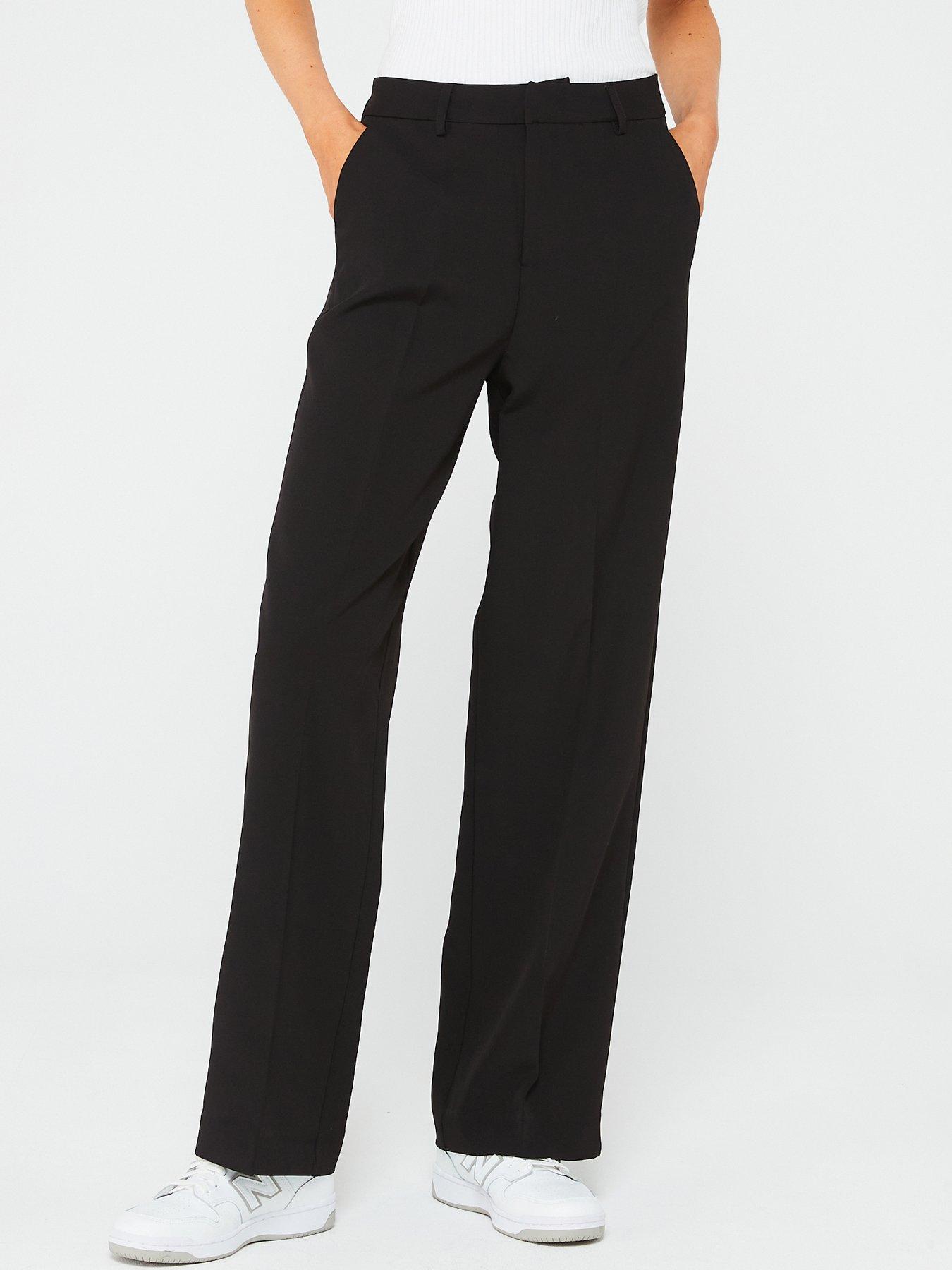 only-lana-berry-straight-leg-trousers-black