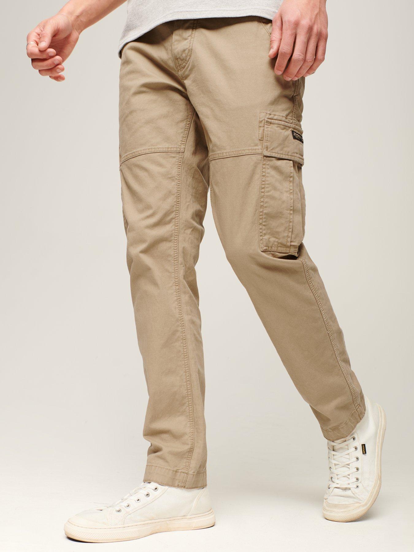 Buy Tan Khaki Trousers & Pants for Men by SUPERDRY Online | Ajio.com
