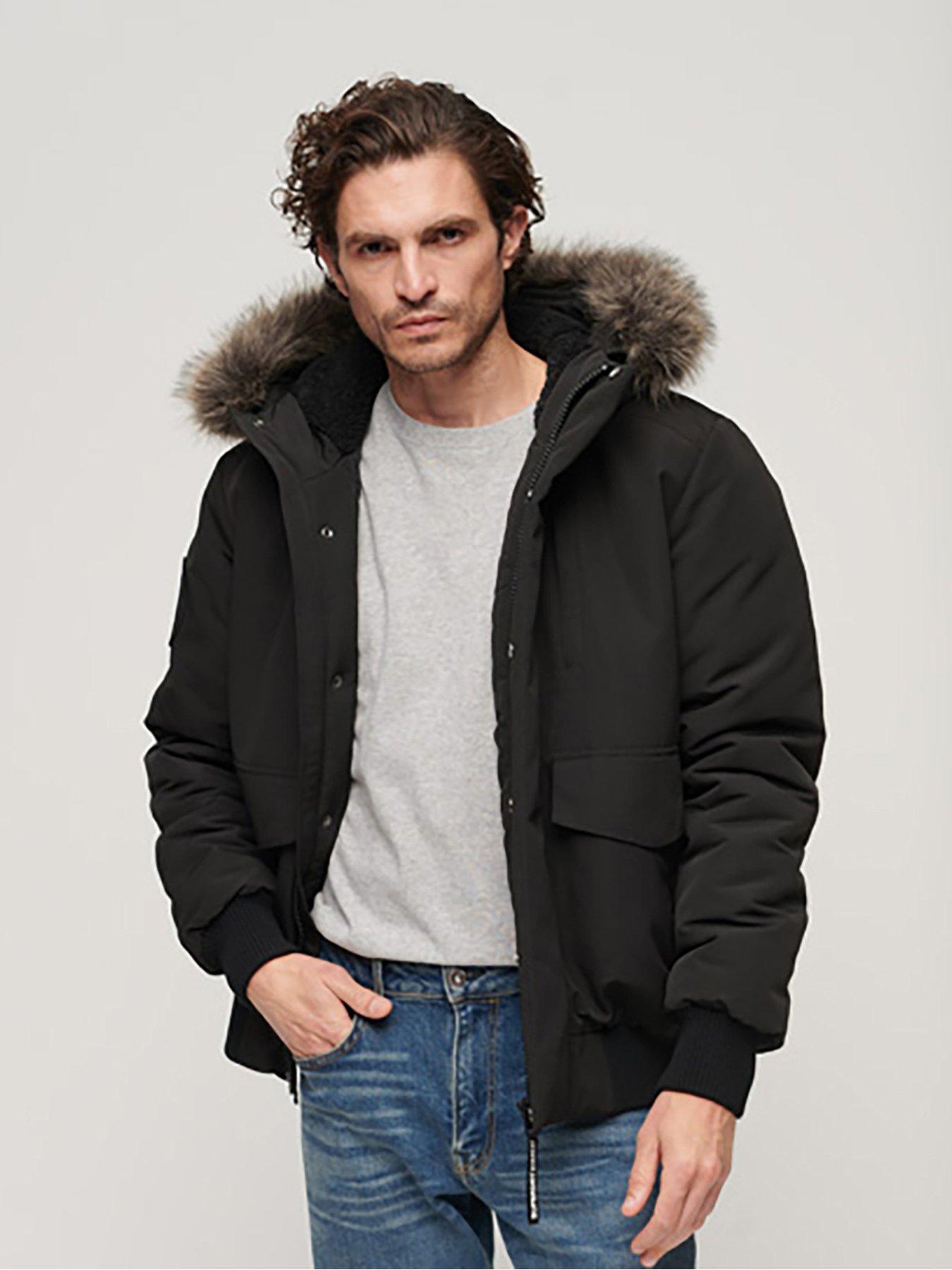 Superdry mens hooded on sale jacket