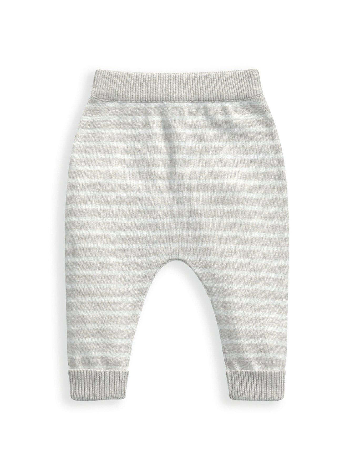 Image 4 of 4 of Mamas & Papas Unisex Baby 2 Piece Hello World Knitted Set - White