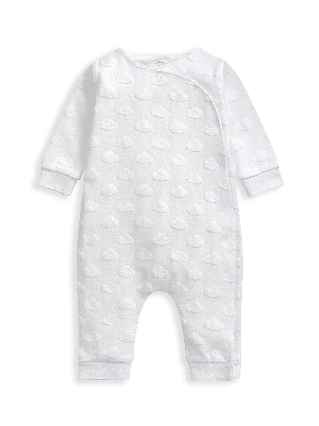 mamas-papas-unisex-baby-cloud-jacquard-wrap-romper-white