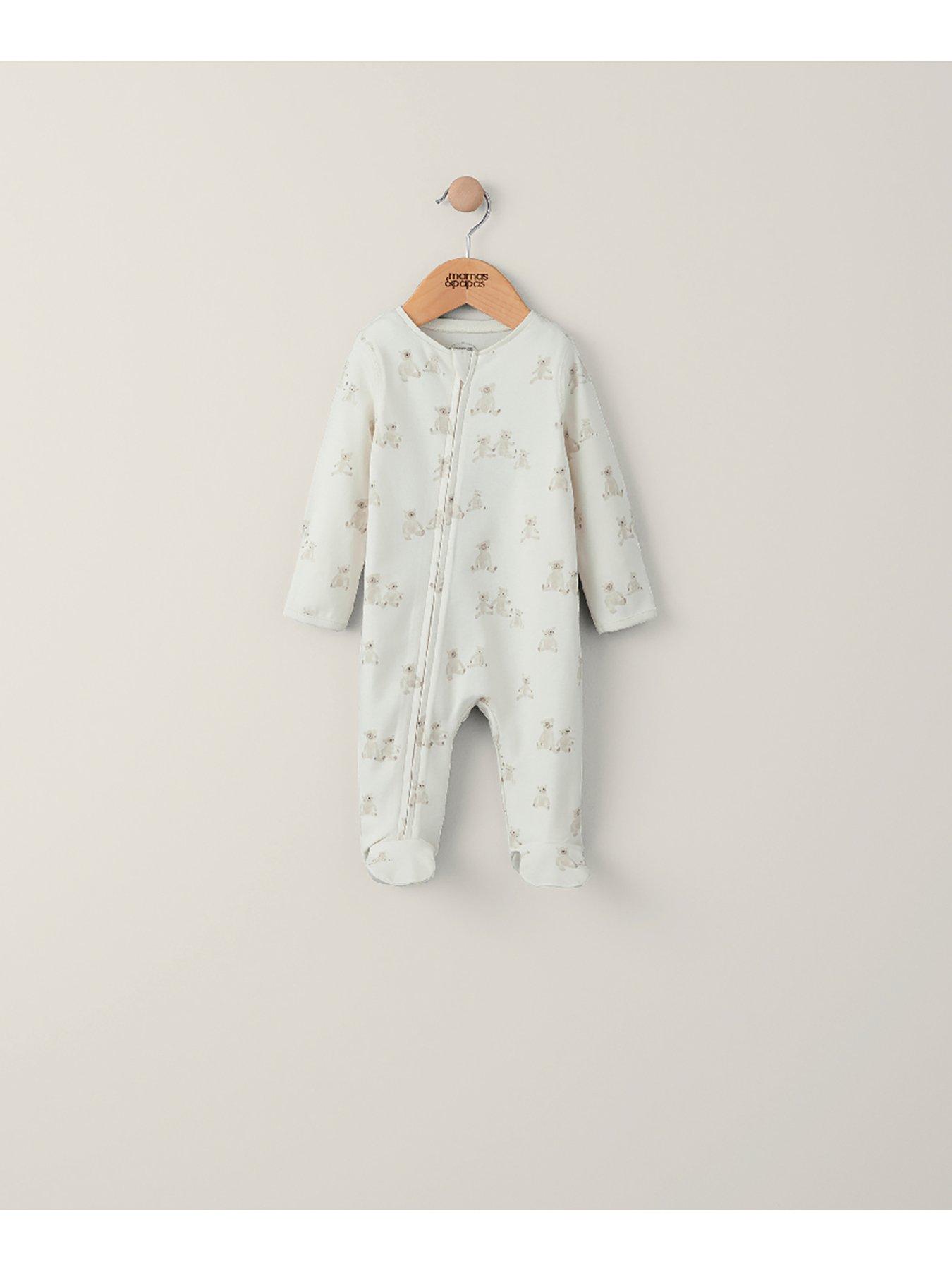 mamas-papas-unisex-baby-teddy-bear-printed-sleepsuit-sandoutfit