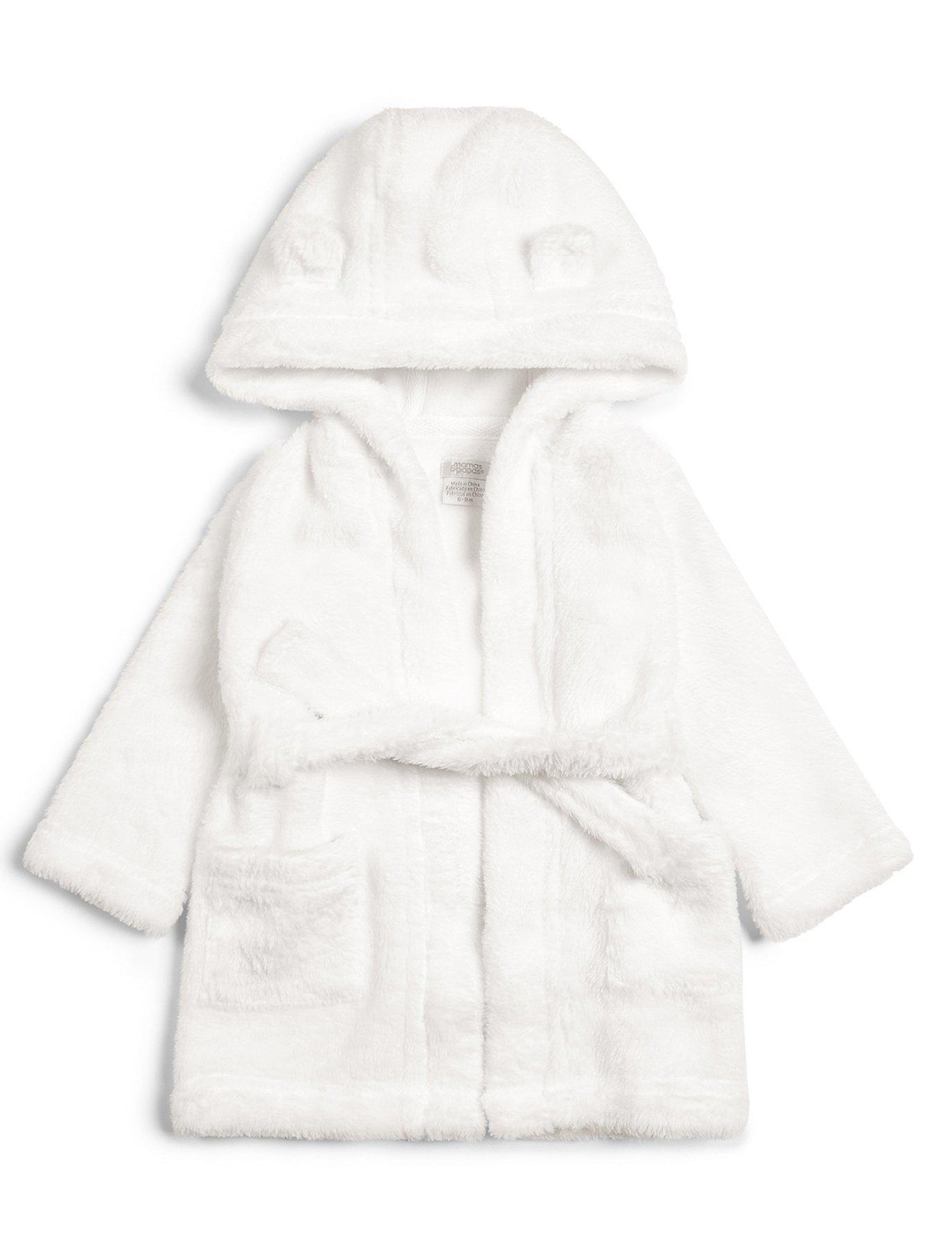 mamas-papas-unisex-baby-dressing-gown-white