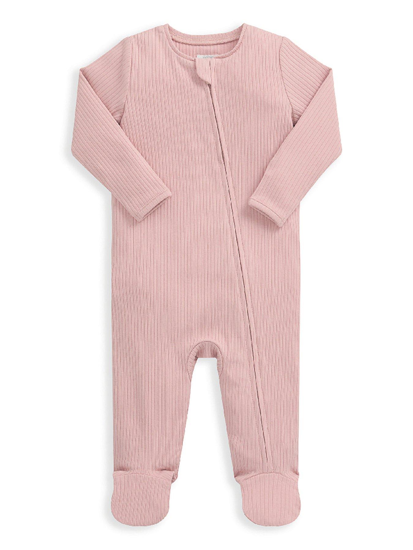 mamas-papas-unisex-baby-sleepsuit-pink