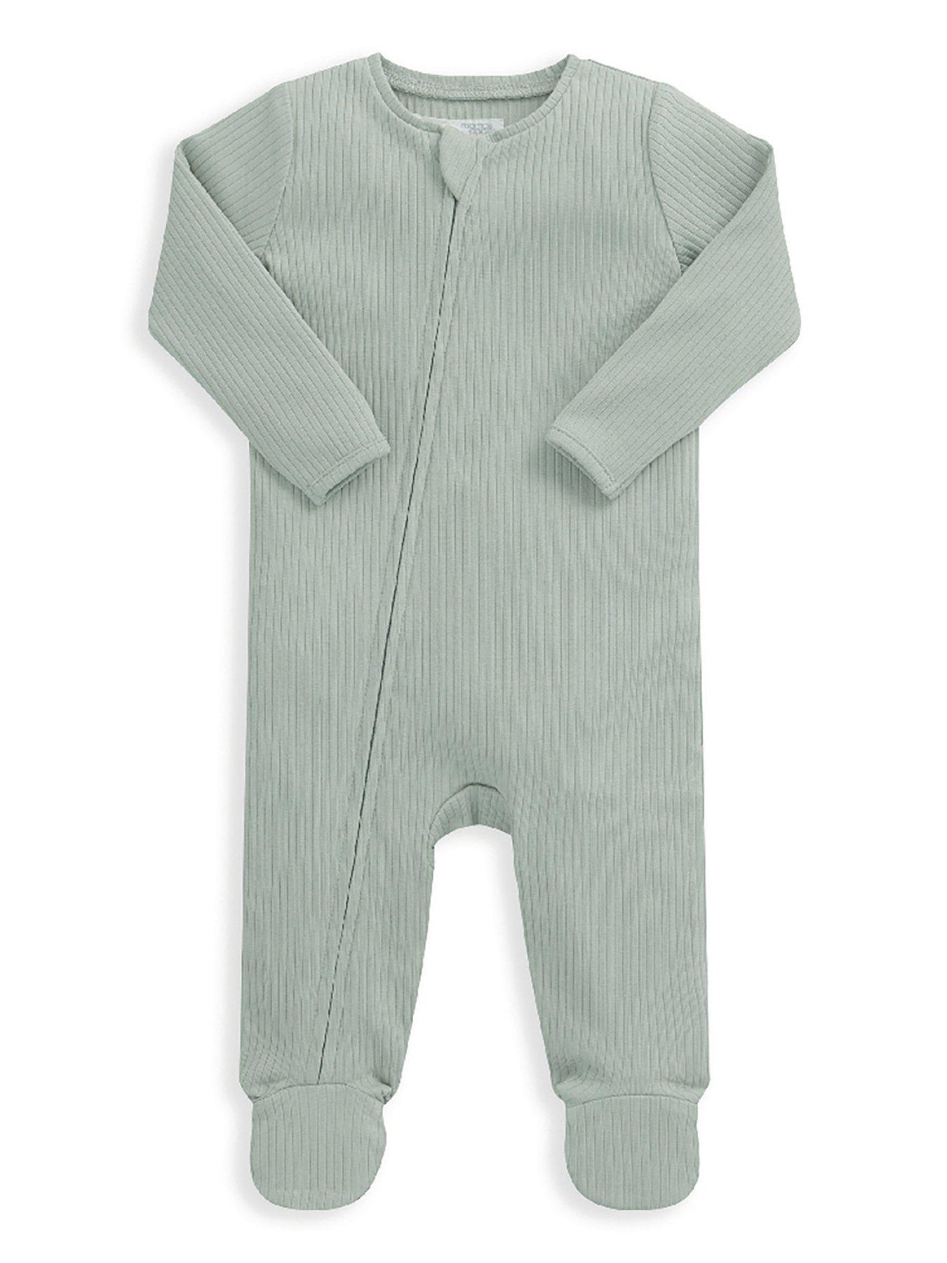 mamas-papas-unisex-baby-sleepsuit-green