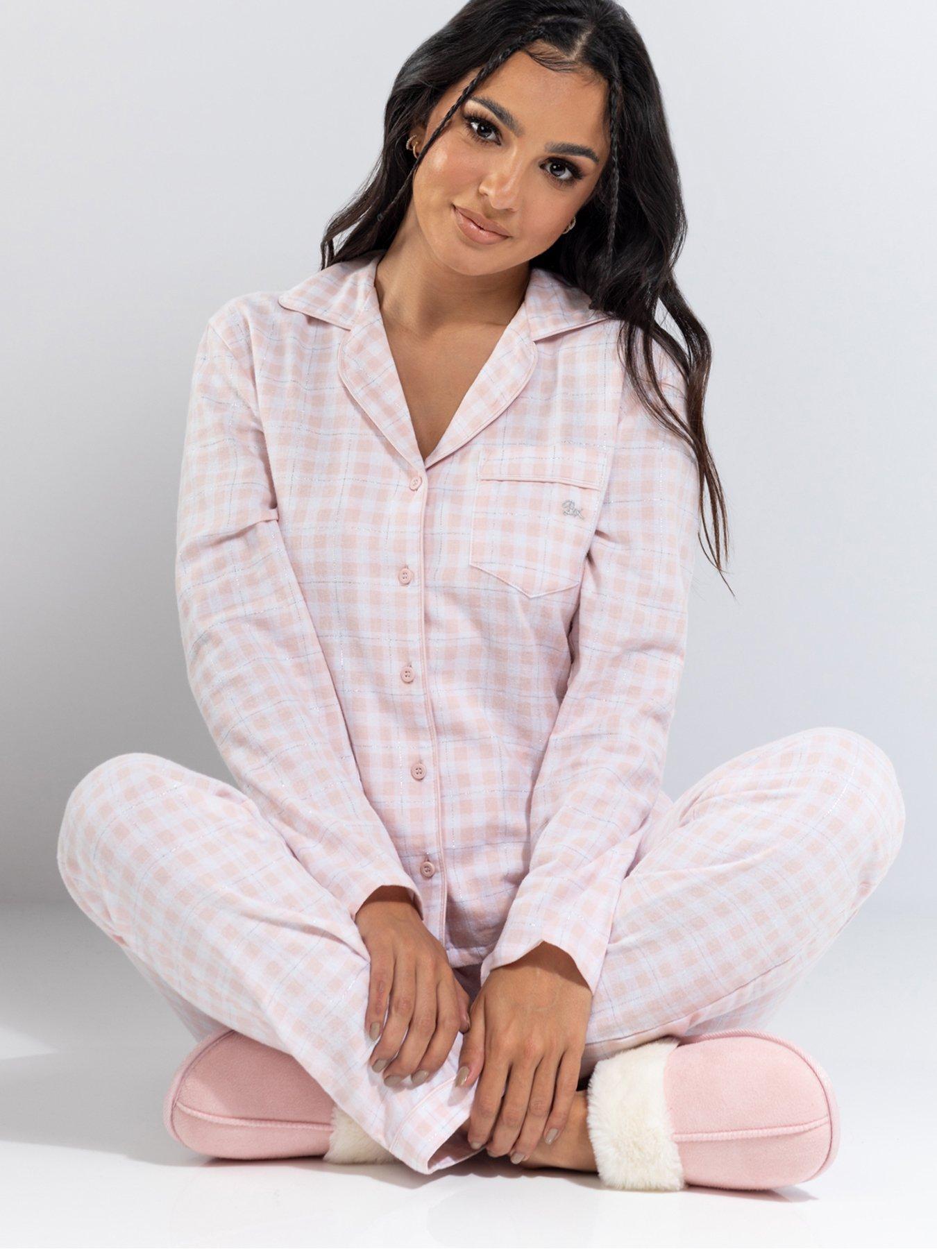 boux-avenue-boux-avenue-pink-gingham-pj-in-a-bag-powder-pink