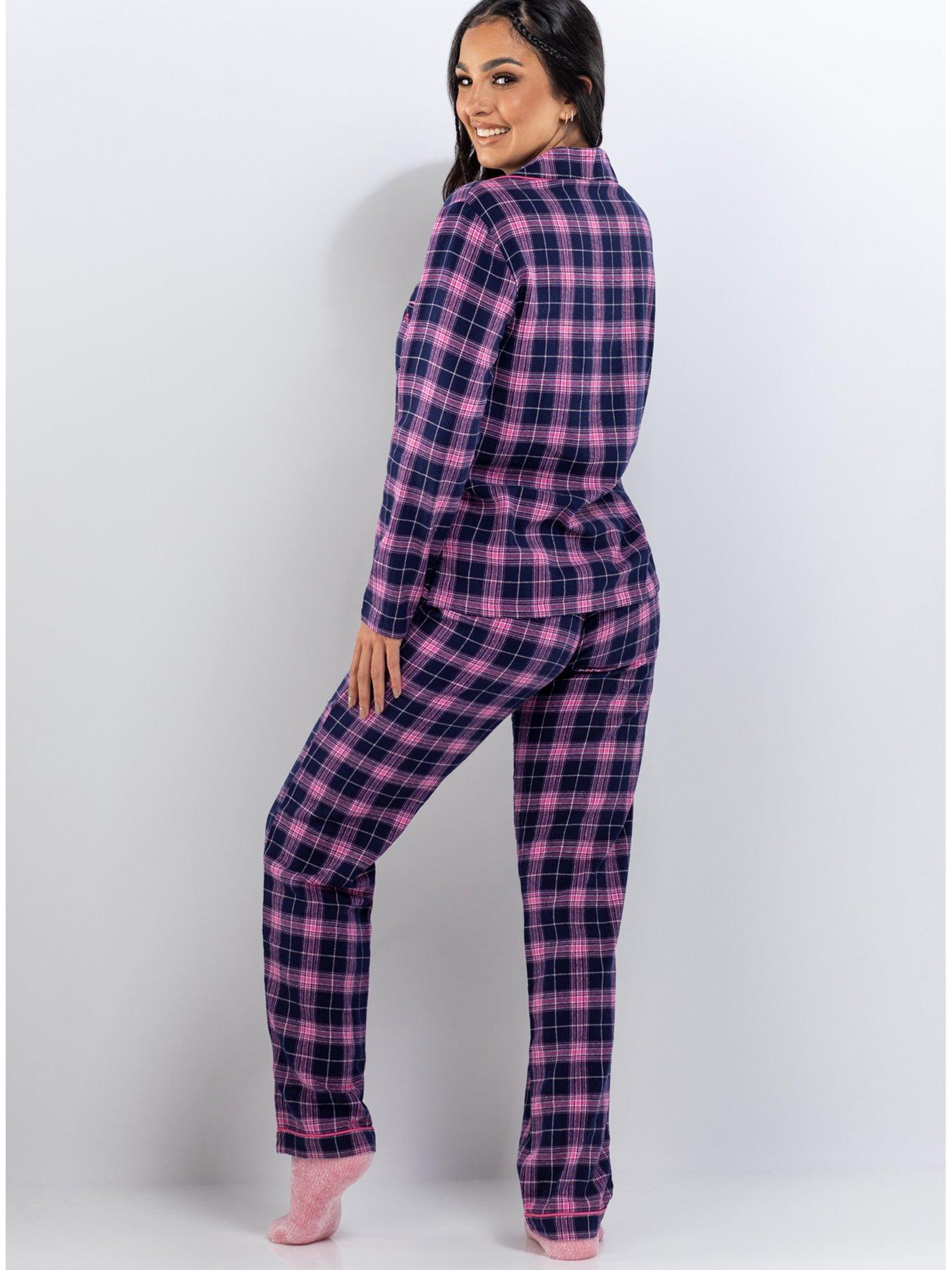 boux-avenue-boux-avenue-navy-check-pj-in-a-bag-navy-mixstillFront