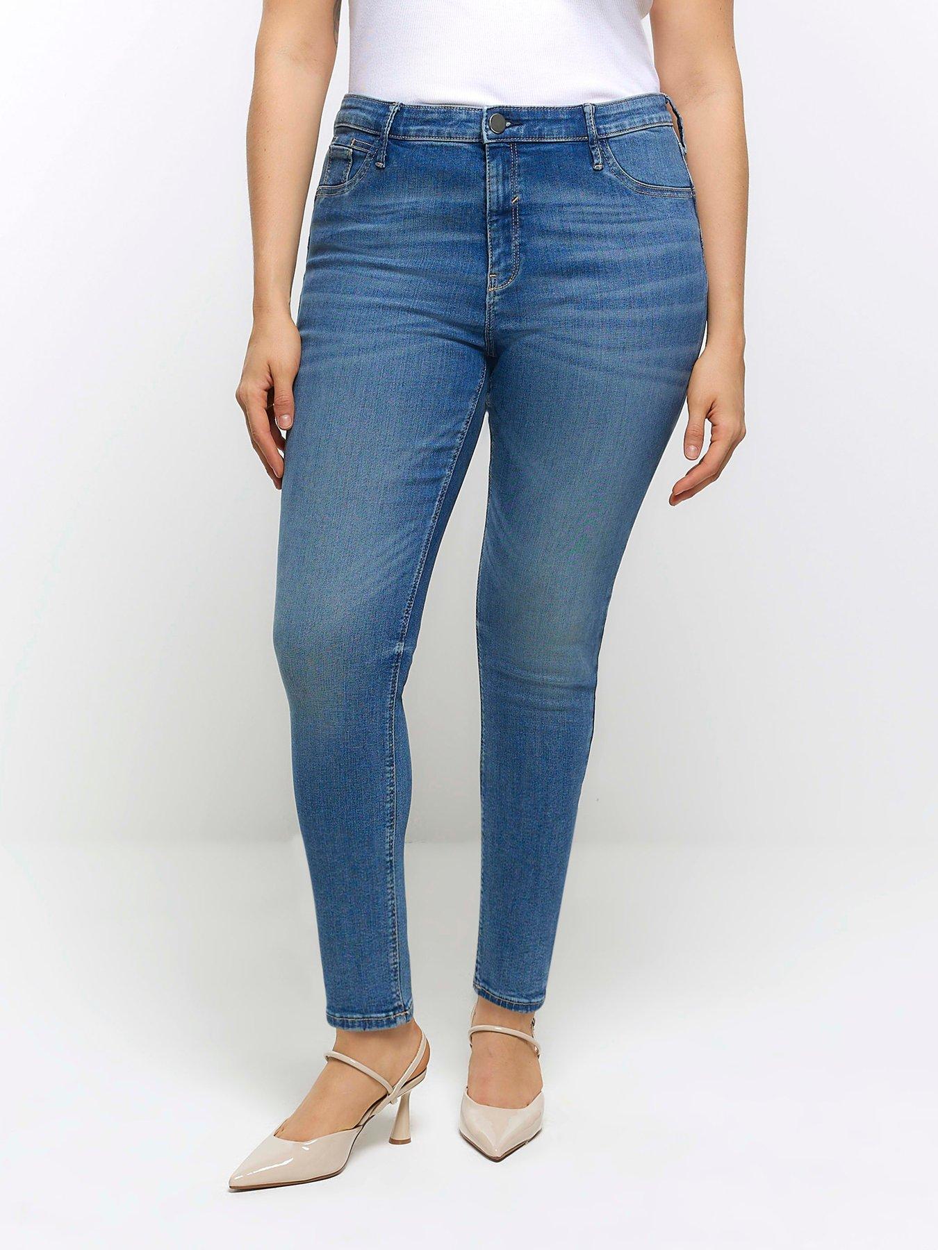 River Island Tall Kaia High Waist Jeggings - Mid Denim